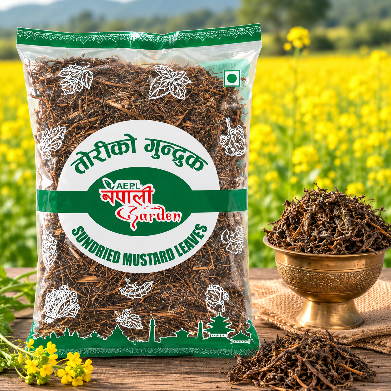 Tori Gundruk-तोरीको गुन्द्रुक by Nepali Garden-200gm