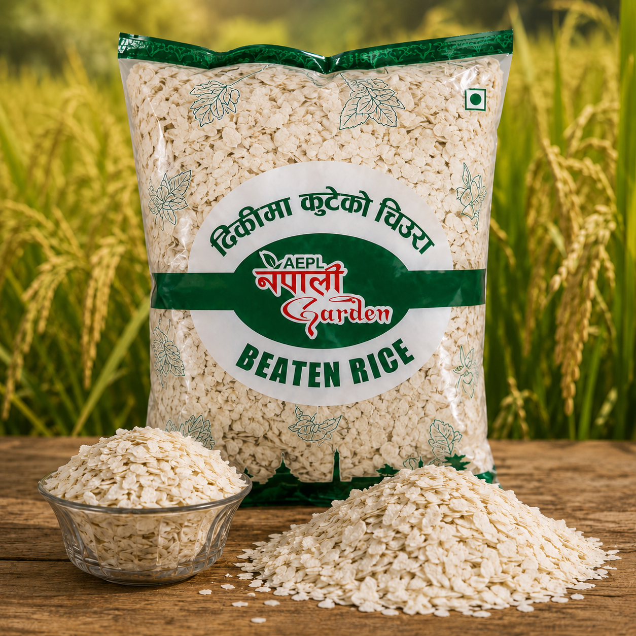 Seto Taichin Chiura-ढिकीमा कुटेको सेतो ताइचिन चिउरा-White Beaten Rice-800gm