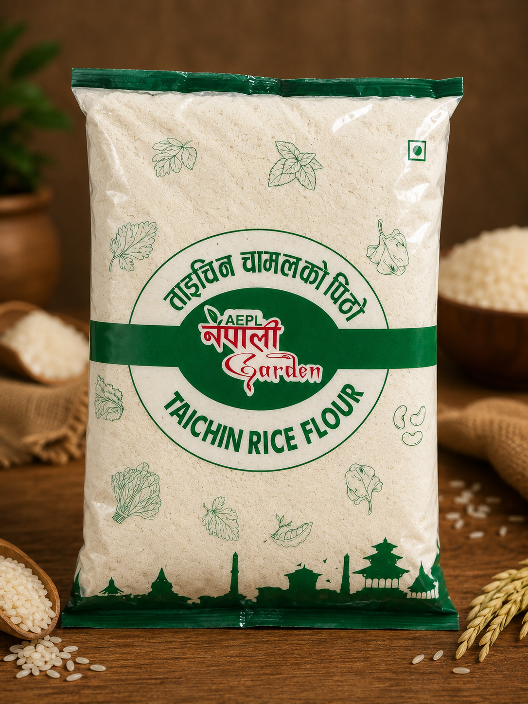 Chamal ko Pitho-सेल पकाउने चामलको पीठो-1Kg by Nepali Garden