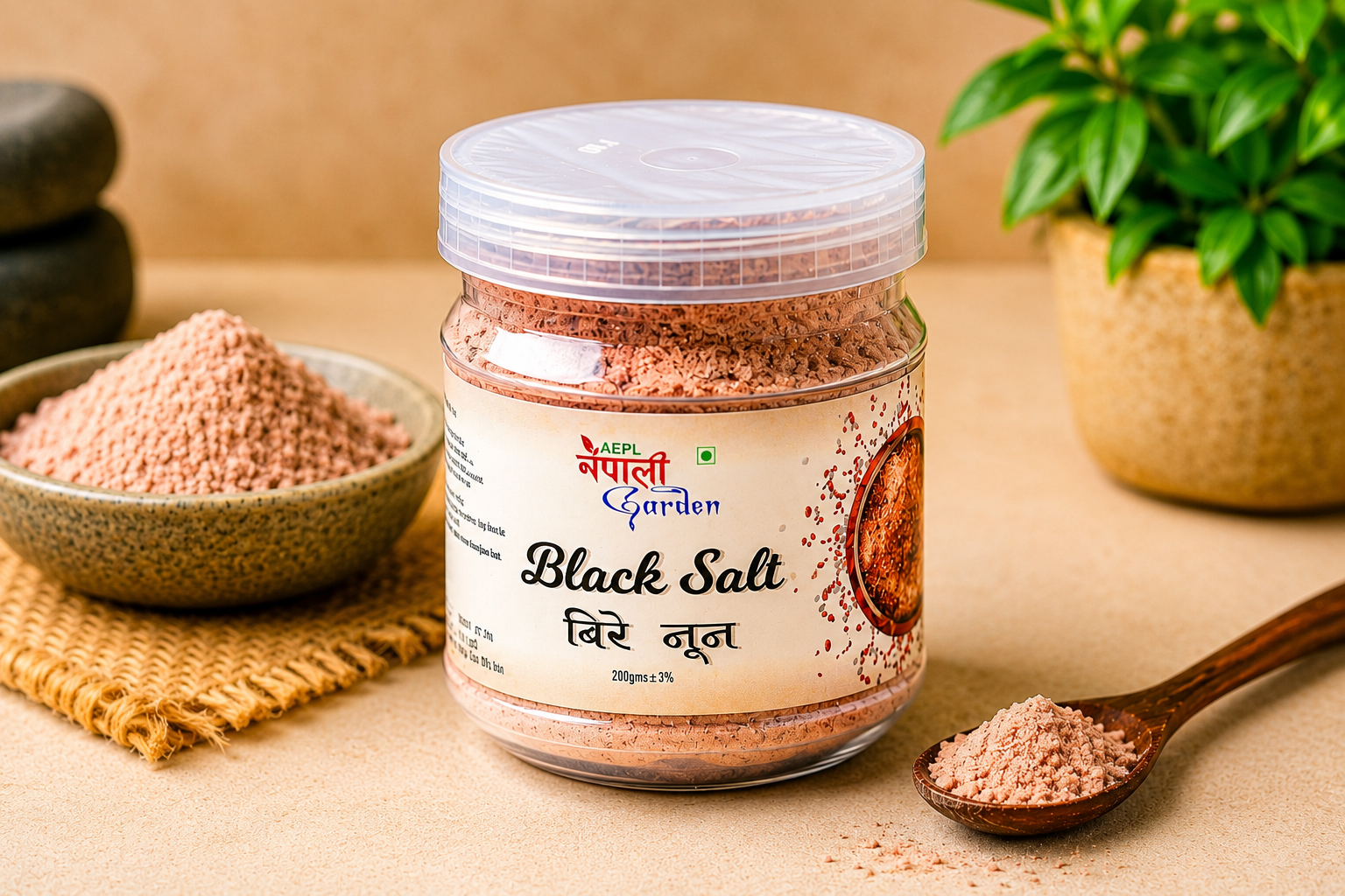 Bire Noon-बीरे नुन Black Salt by Nepali Garden-200gm