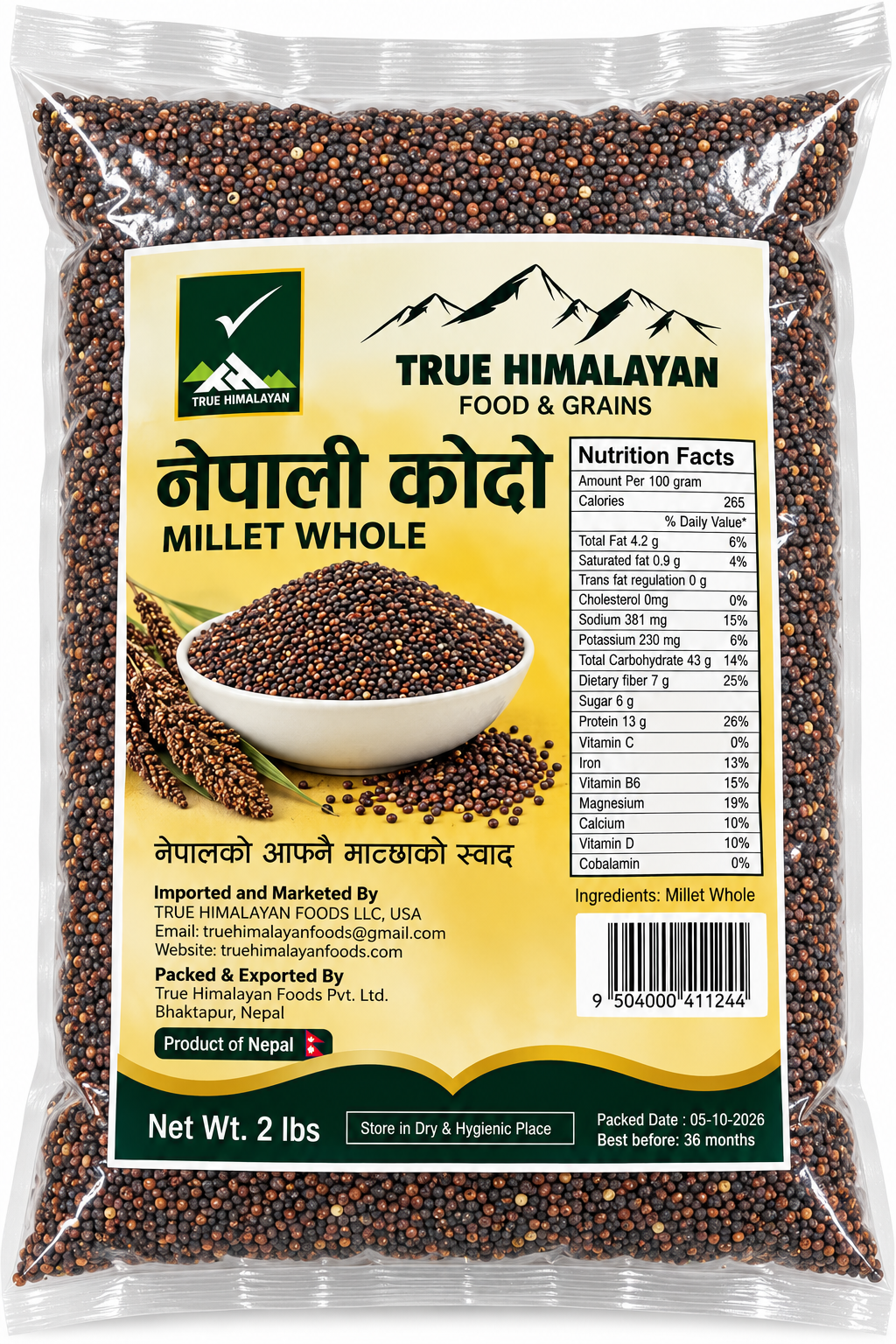 नेपाली कोदो गेडा-Millet Whole-2lb