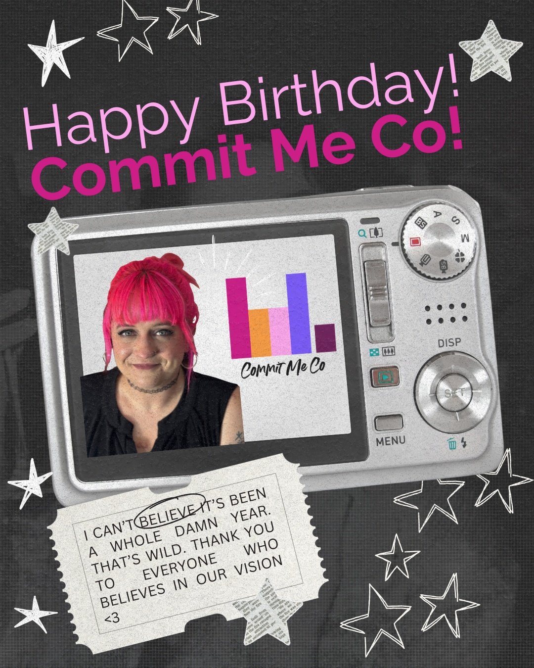 COMMIT ME CO IS ONE!!! 🥳 I can't believe it's been a whole year since we launched Commit Me Co. In some ways it seems like it couldn't be that long, because I so vividly remember the painstaking setup and work required to get things off the ground.
