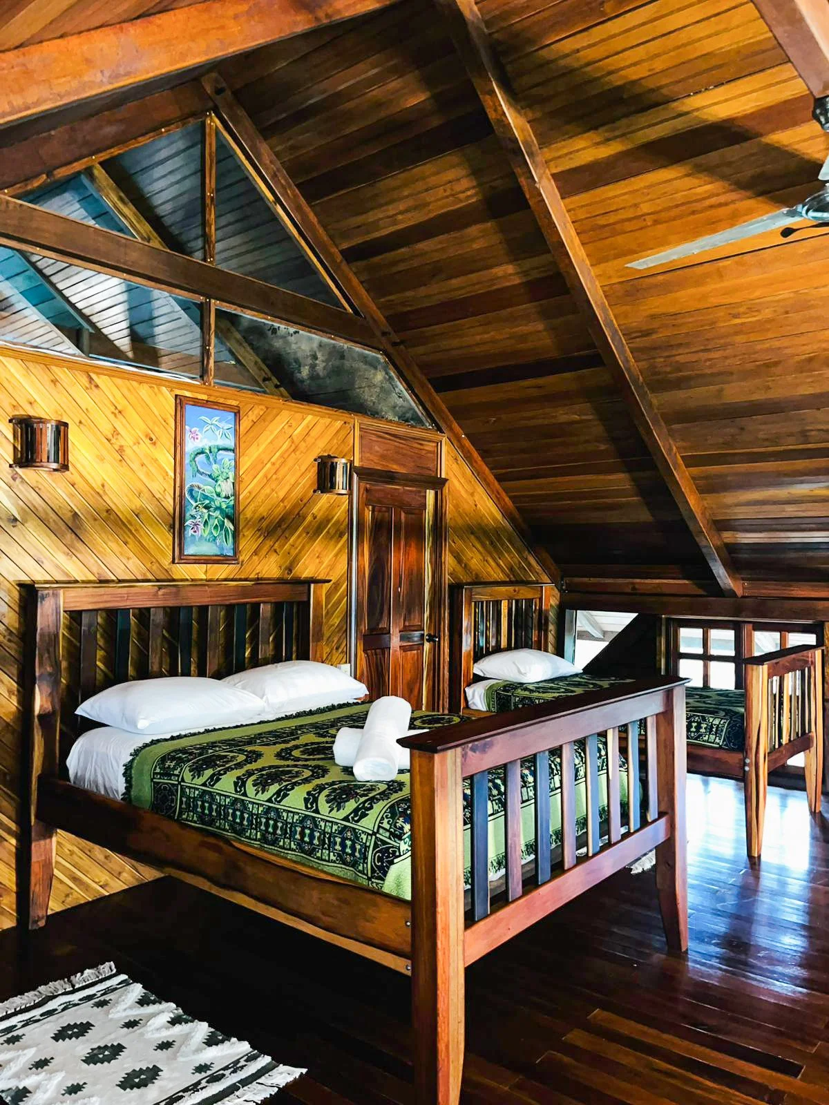 Beyond Paradise, Upstairs double bed in the middle and a twin bed on each side