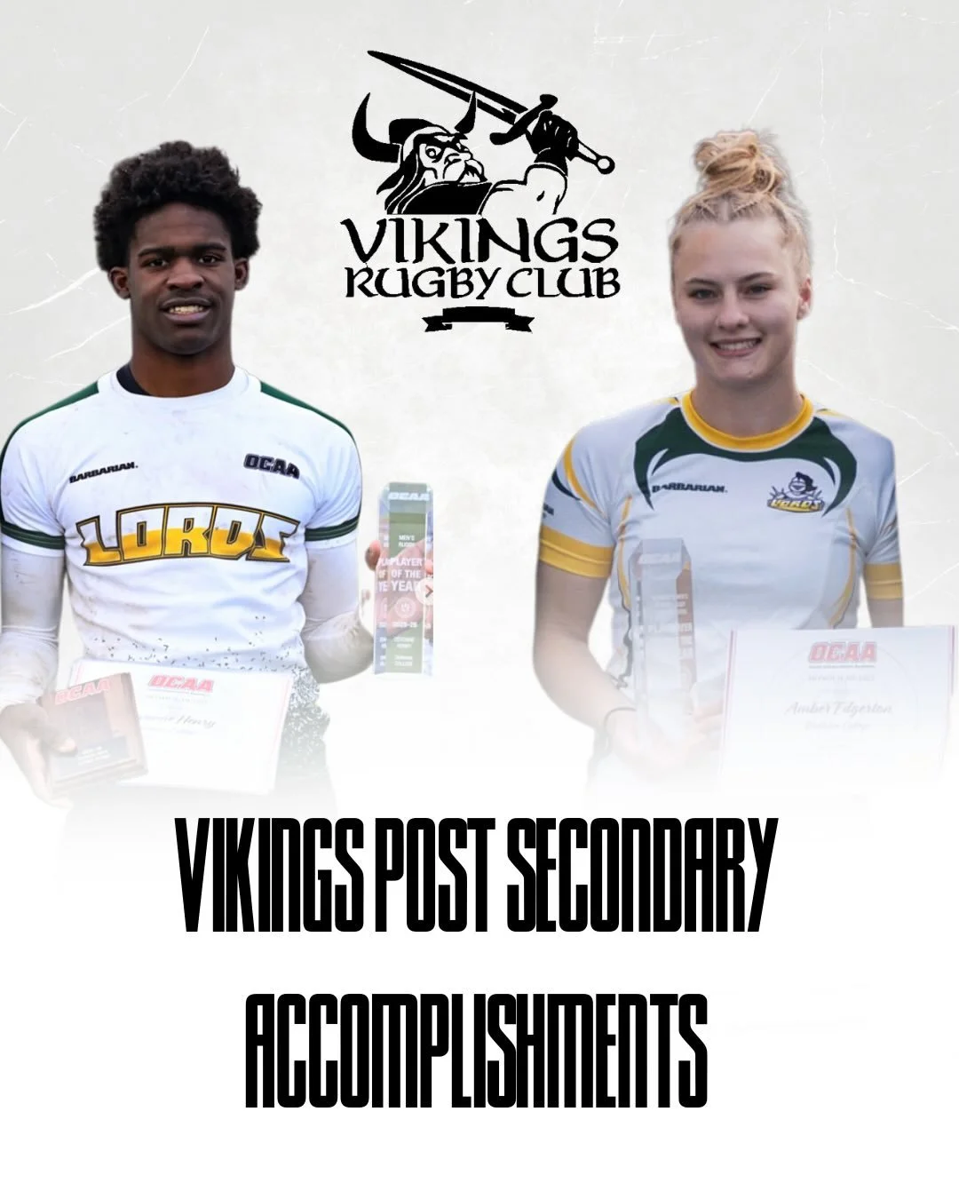 Now that the post-secondary rugby seasons have officially wrapped up, the Vikings want to give a huge shoutout to our incredible players! 

Congrats to all our athletes on an impressive season, take a well-deserved break, and we'll see you in the spr