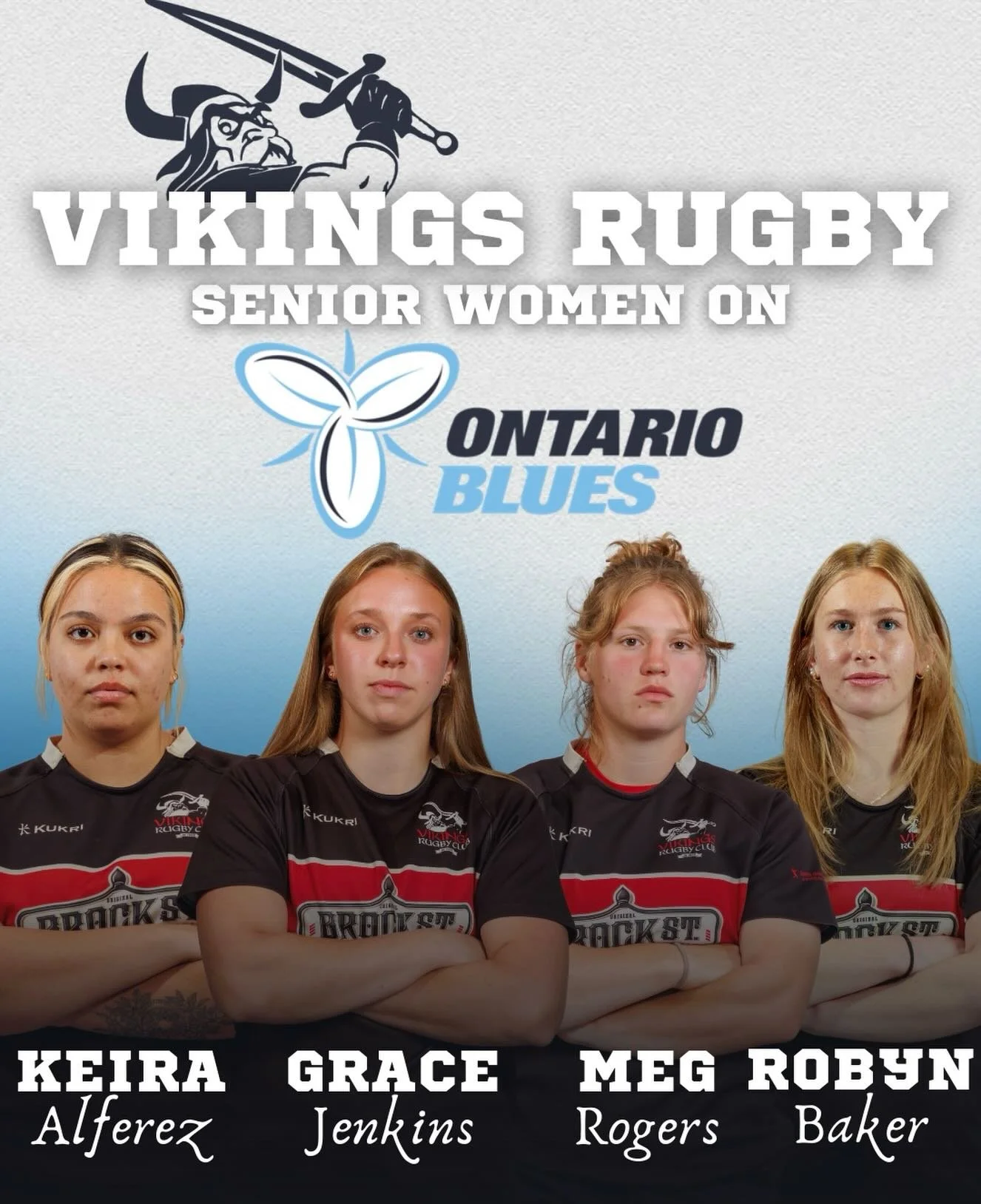 4 Vikings Senior Women are headed to the 2026 QORC (Quebec&ndash;Ontario Rugby Competition) &mdash; an elite East vs West inter-provincial competition showcasing top talent from Ontario and Quebec.

&bull; West: Meg Rogers &amp; Grace Jenkins
&bull; 