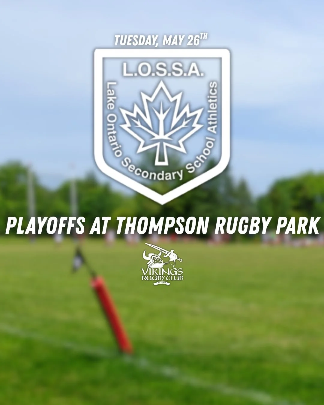 🏉 L.O.S.S.A. Girls Rugby Playoffs are at Thompson Rugby Park tomorrow Tuesday, May 26th!

A full afternoon of semifinal action featuring some of the top girls rugby programs in the region. 🔥

🕧 12:30 PM &mdash; SR. AAA Semi-Final
MCVI vs Dunbarton