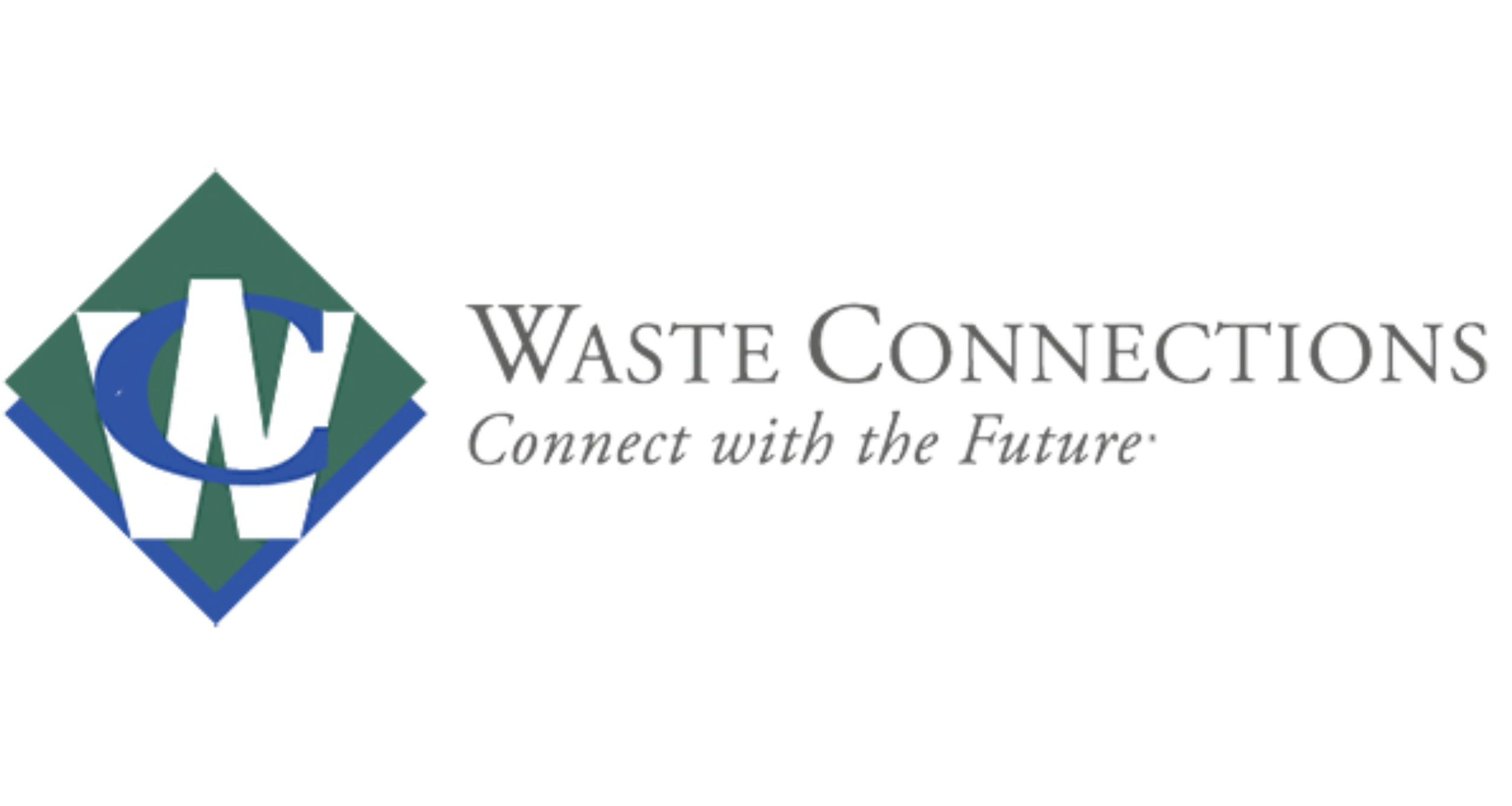 Waste Connections logo with tagline 'Connect with the Future'.