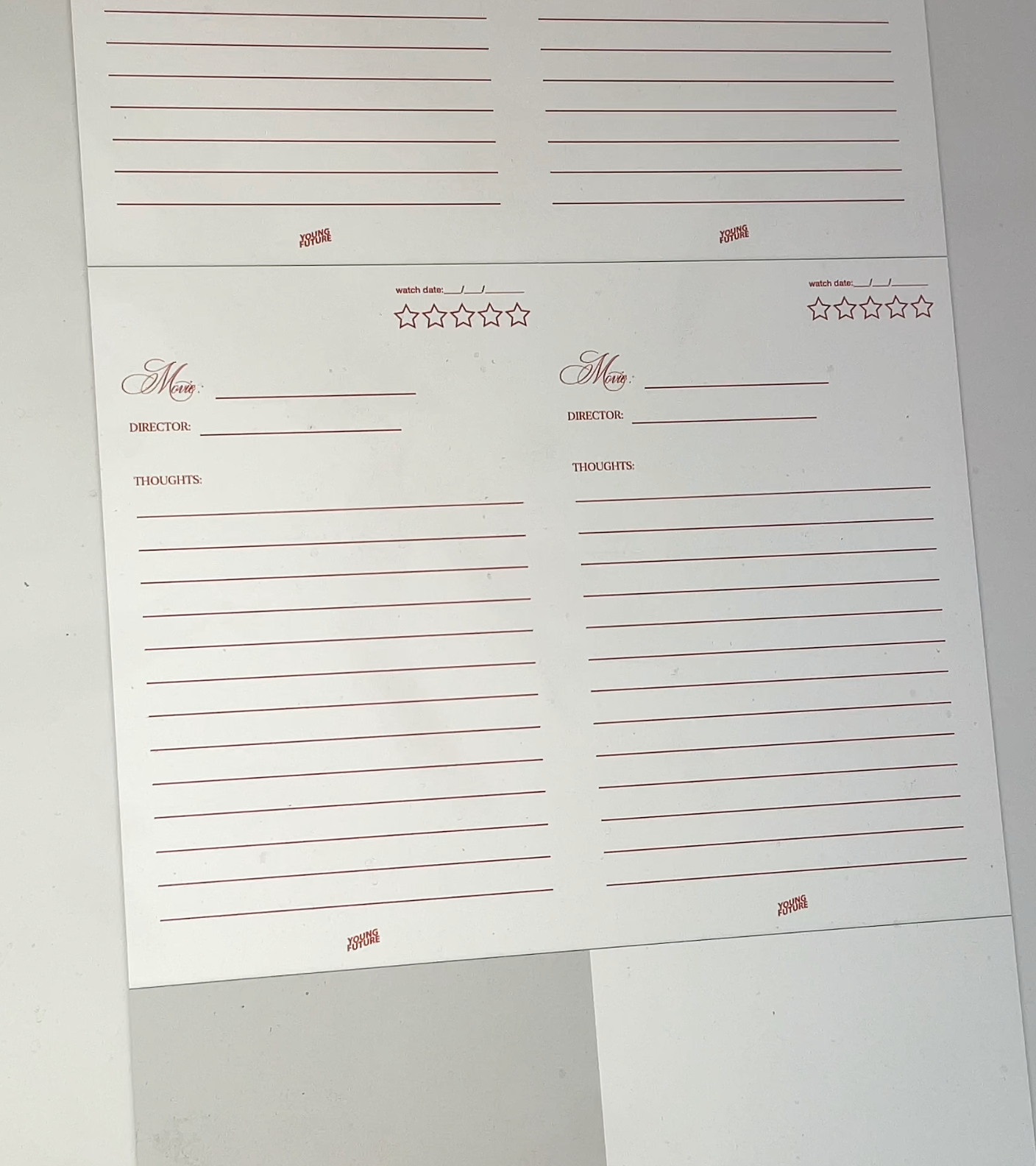 FILM LOG DIGITAL DOWNLOAD - PRINT AT HOME