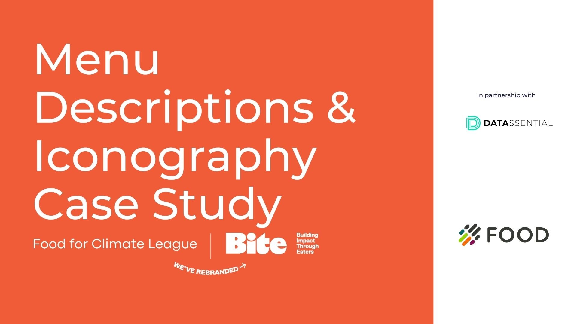 Menu Descriptions &amp; Iconography