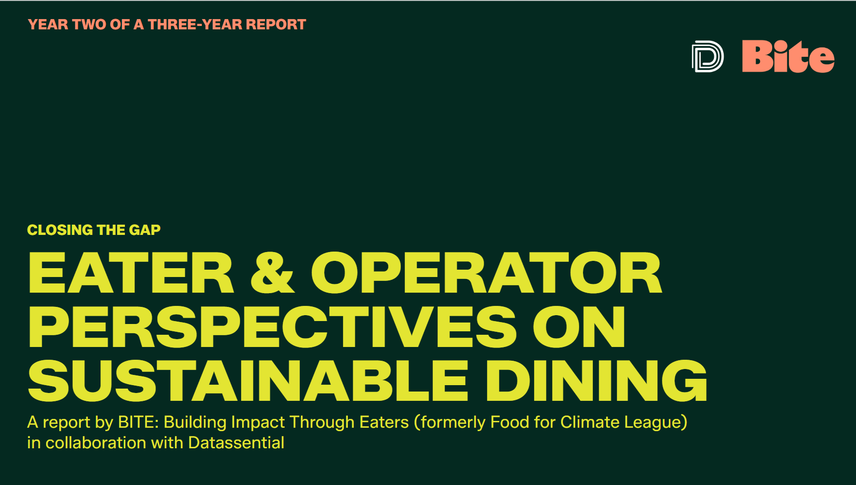 2026 Report Closing the Gap: Eater &amp; Operator Perspectives on Sustainable Dining 
