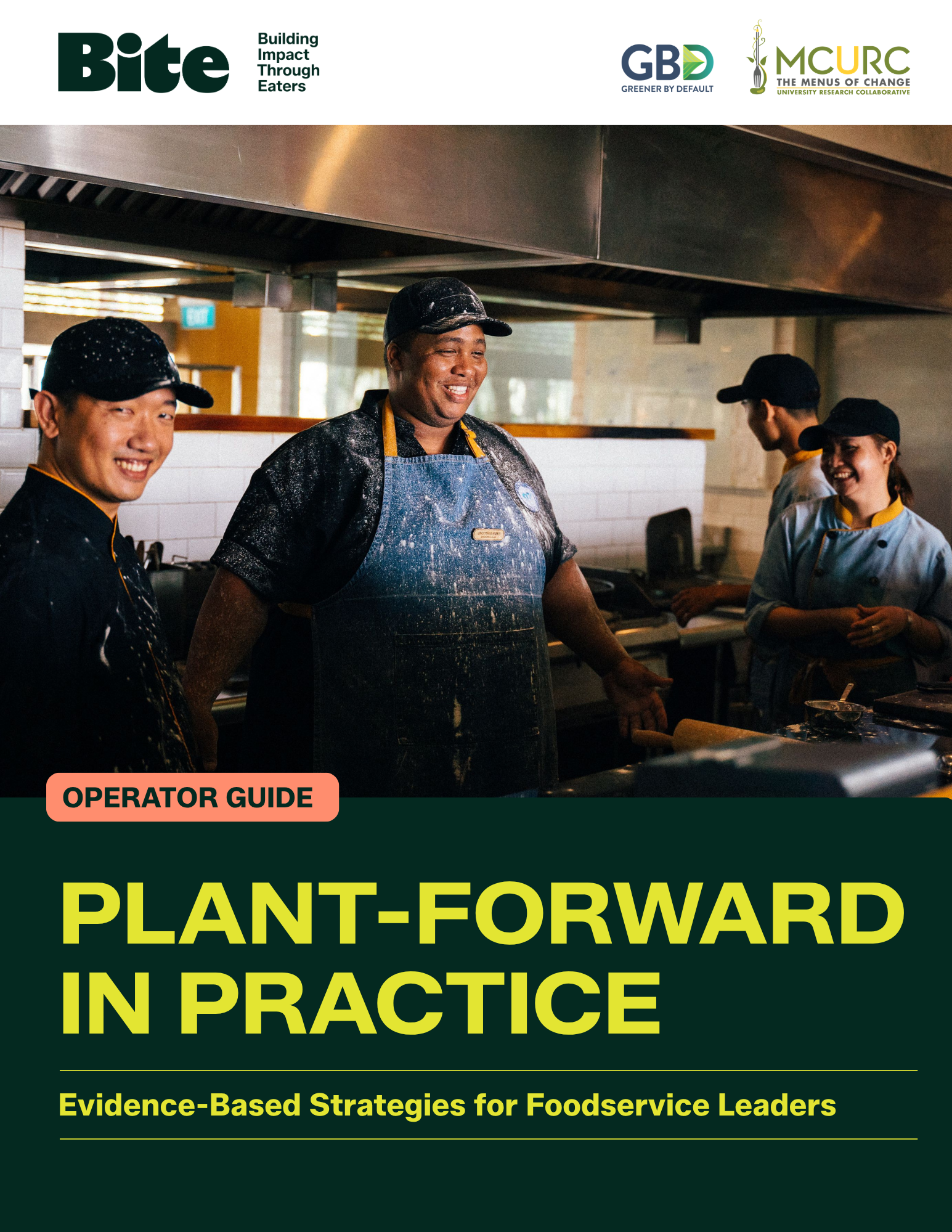 Plant-Forward in Practice: An Operator Guide