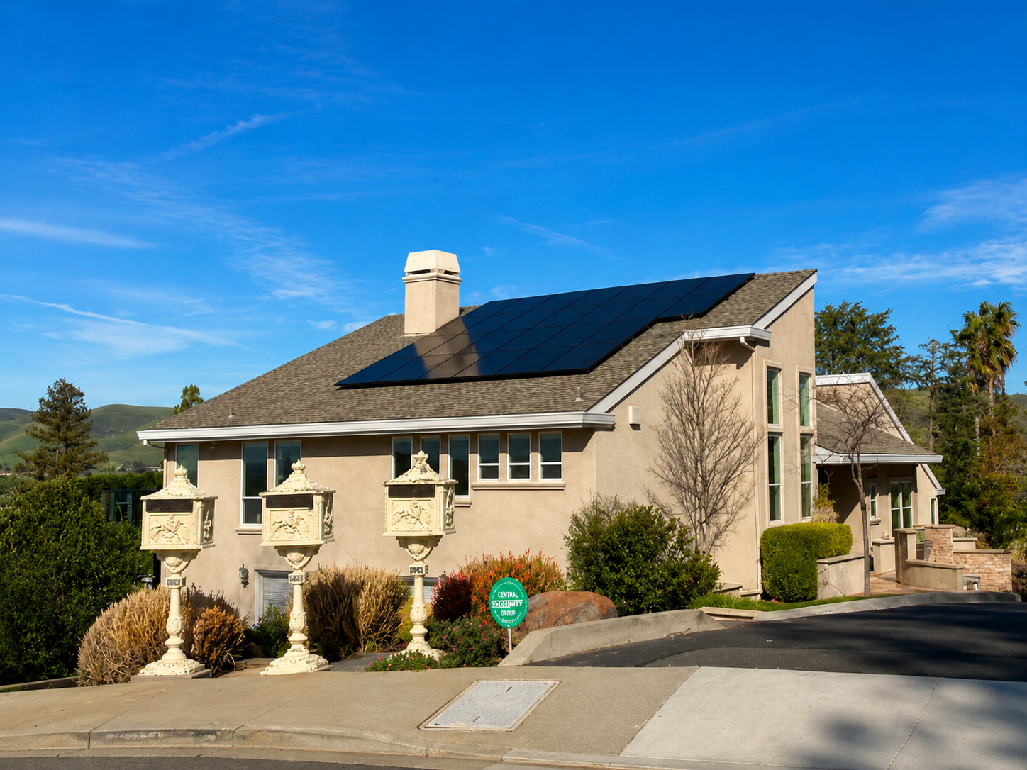 Home with rooftop solar panels in Concord