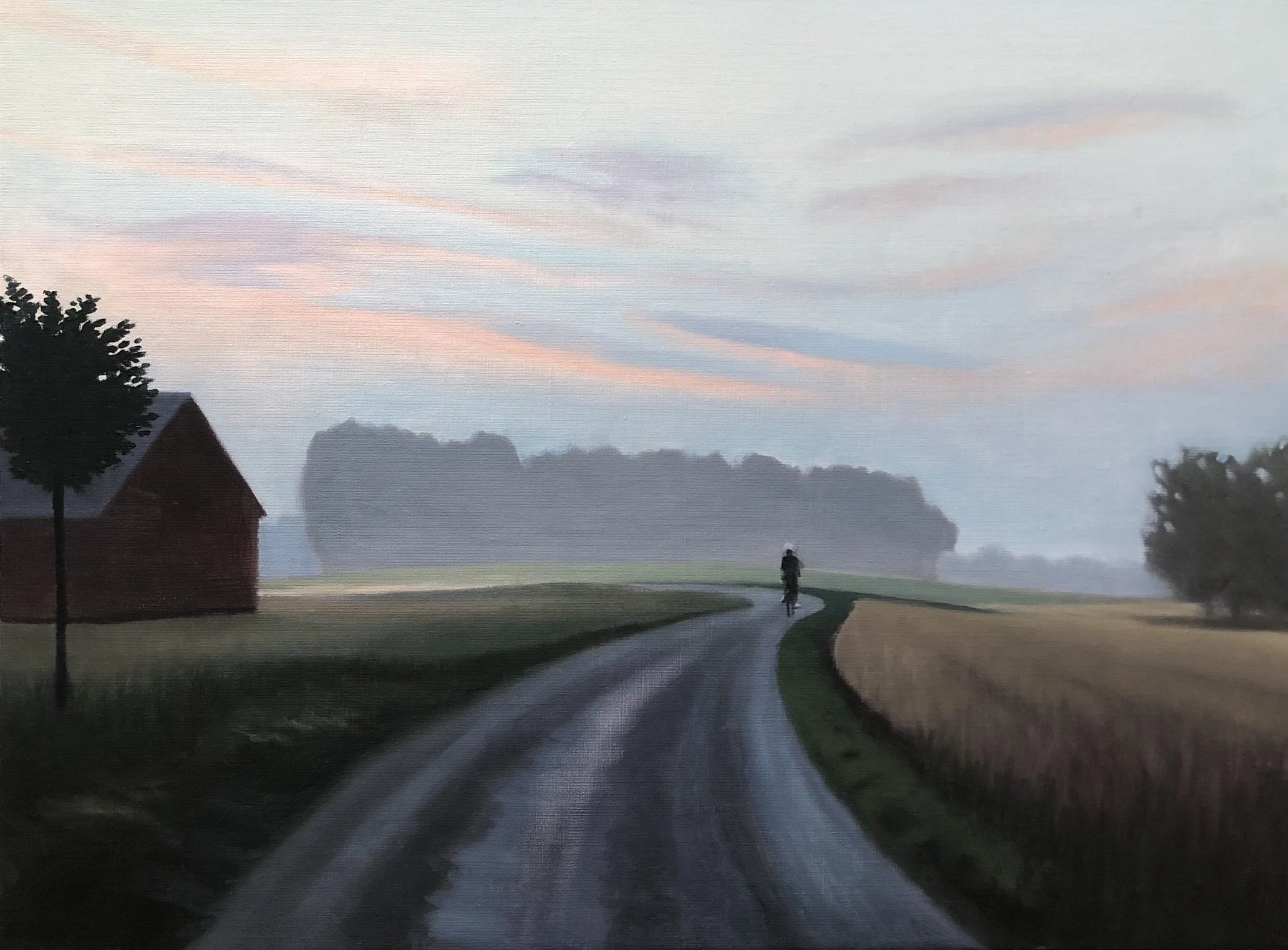 Twilight Rider II, 2024. Oil on canvas - 60x80 cm.