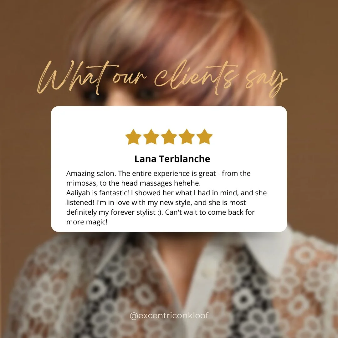 ⭐ Your reviews = team smiles ⁠
⭐Thank you for cheering us on and keeping our salon buzzing 💛⁠
⁠
Are you visiting us today? Dm us to book!⁠