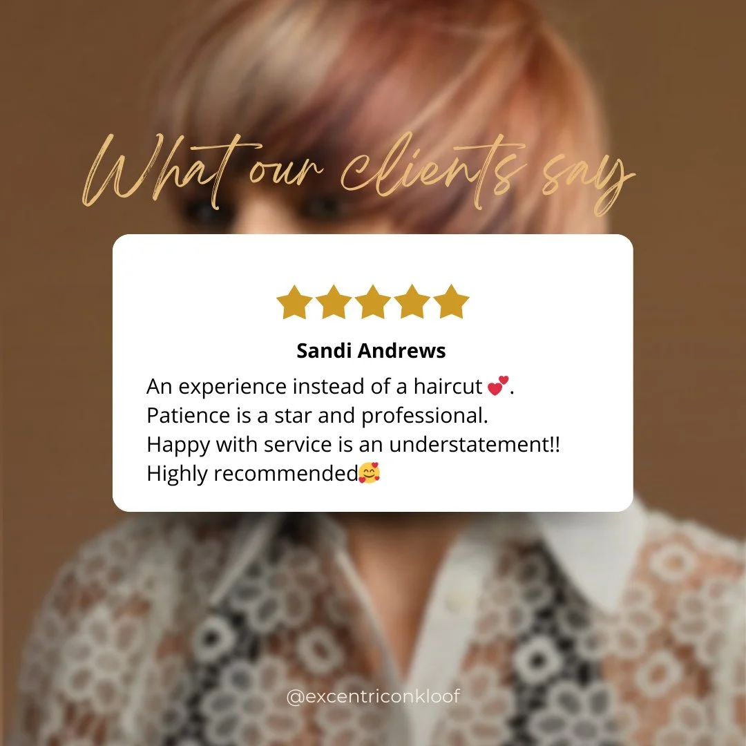 ✨ Sharing some love straight from our Google reviews! Your feedback fuels our passion and keeps the good vibes rollin&rsquo;! 💖 Have you had a moment that made your hair flip? Let us know! ⁠
⁠
👉 Drop a quick review about your Excentric experience! 