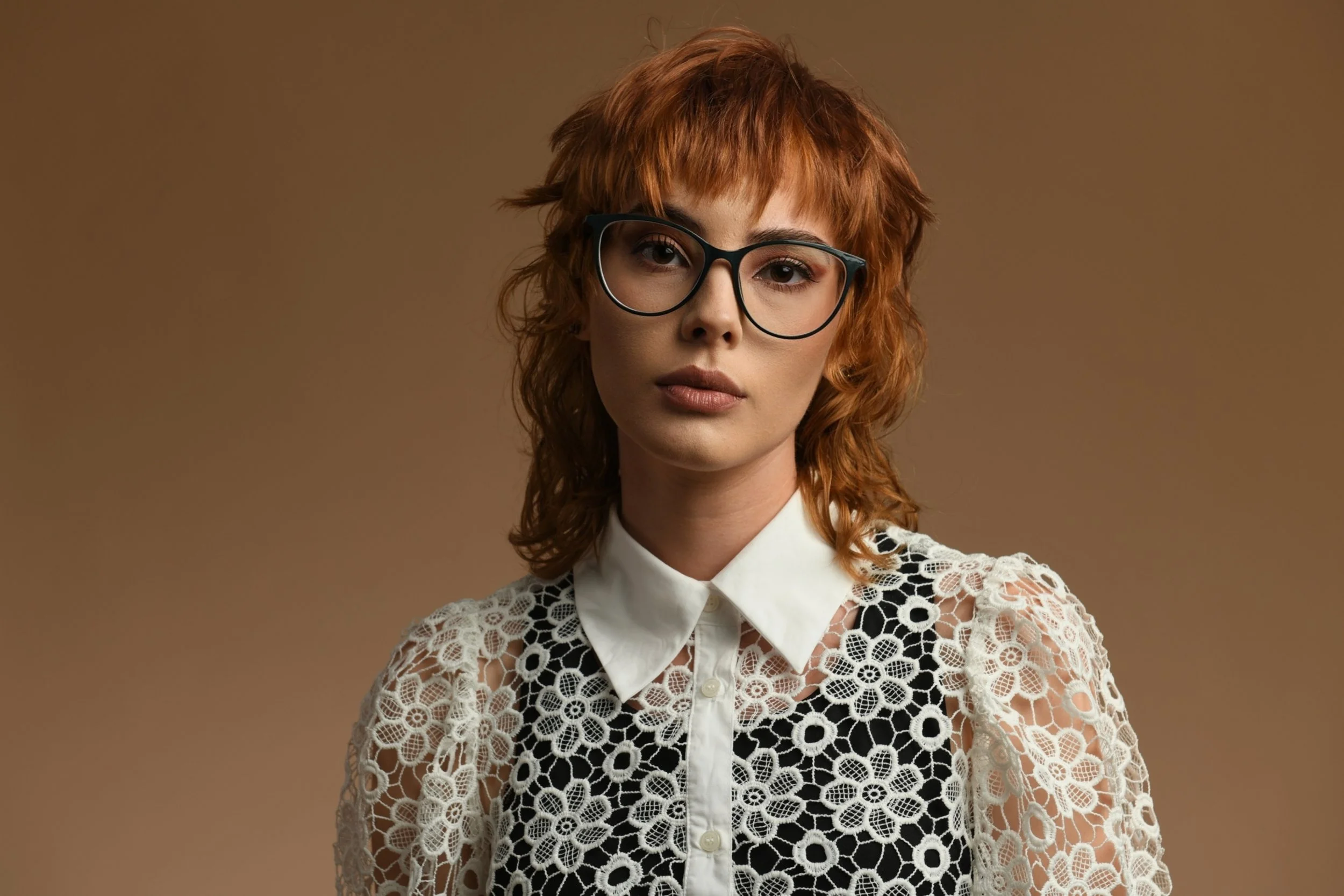 Layers haircut with fringe