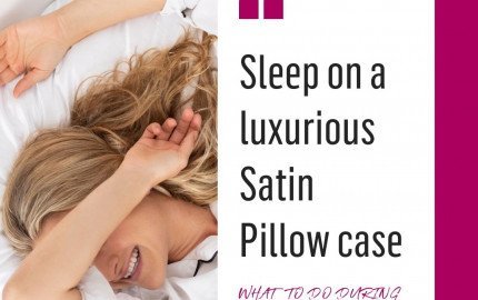 Sleep on a luxurios satin pillow case