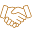 Icon of two hands shaking