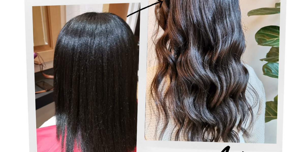 Close-up of wavy, platinum blonde hair on a person.