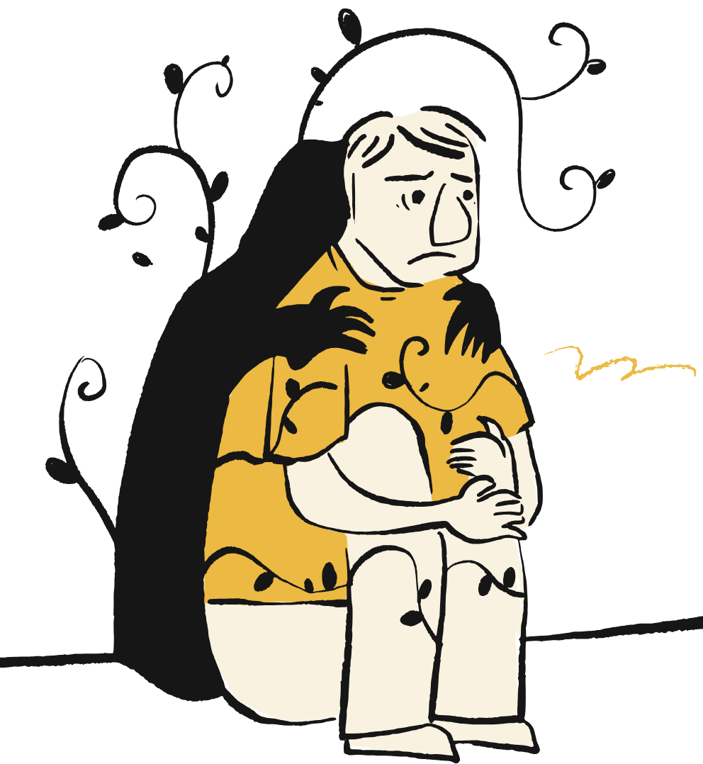 A person sitting on a hospital bed participating in a video call with a healthcare professional who is explaining medical images and ECG results during a telemedicine consultation.