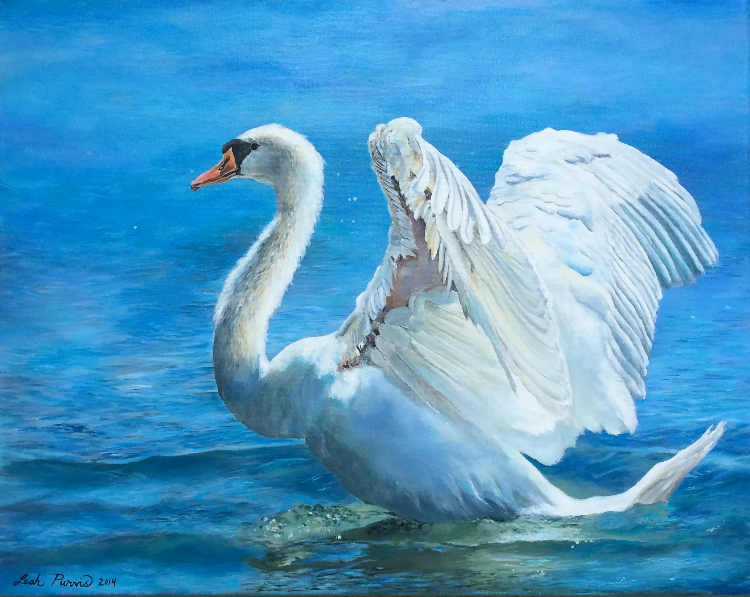 "Taking Flight" - 16" x 20" acrylic on canvas