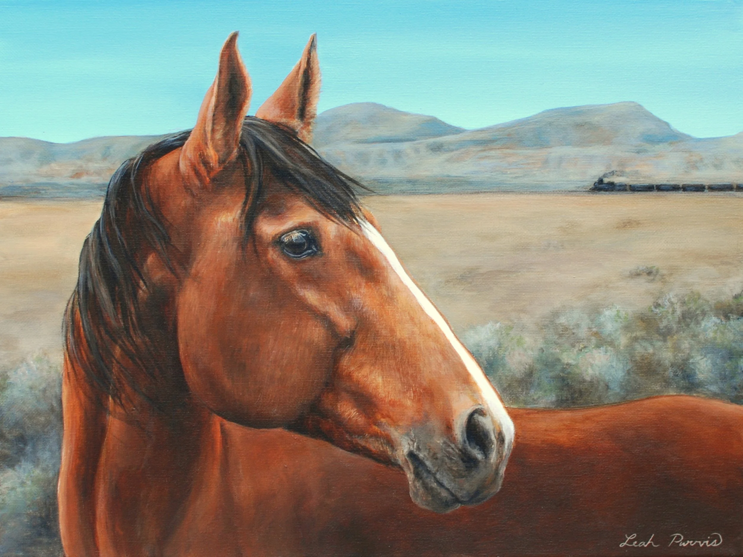 "Somewhere Out West" - 12" x 16" acrylic on canvas