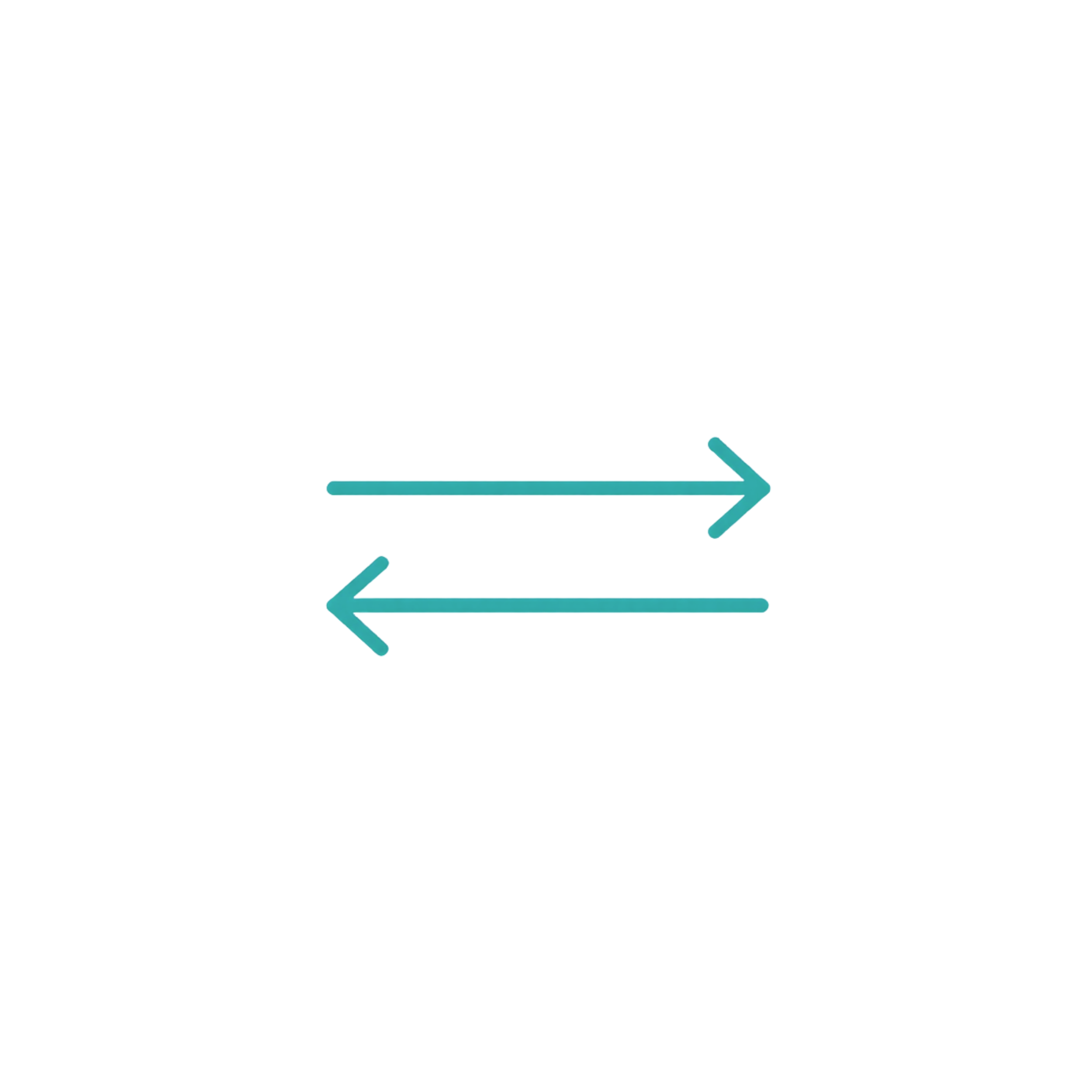 a clean minimalist line icon representing flexible support.