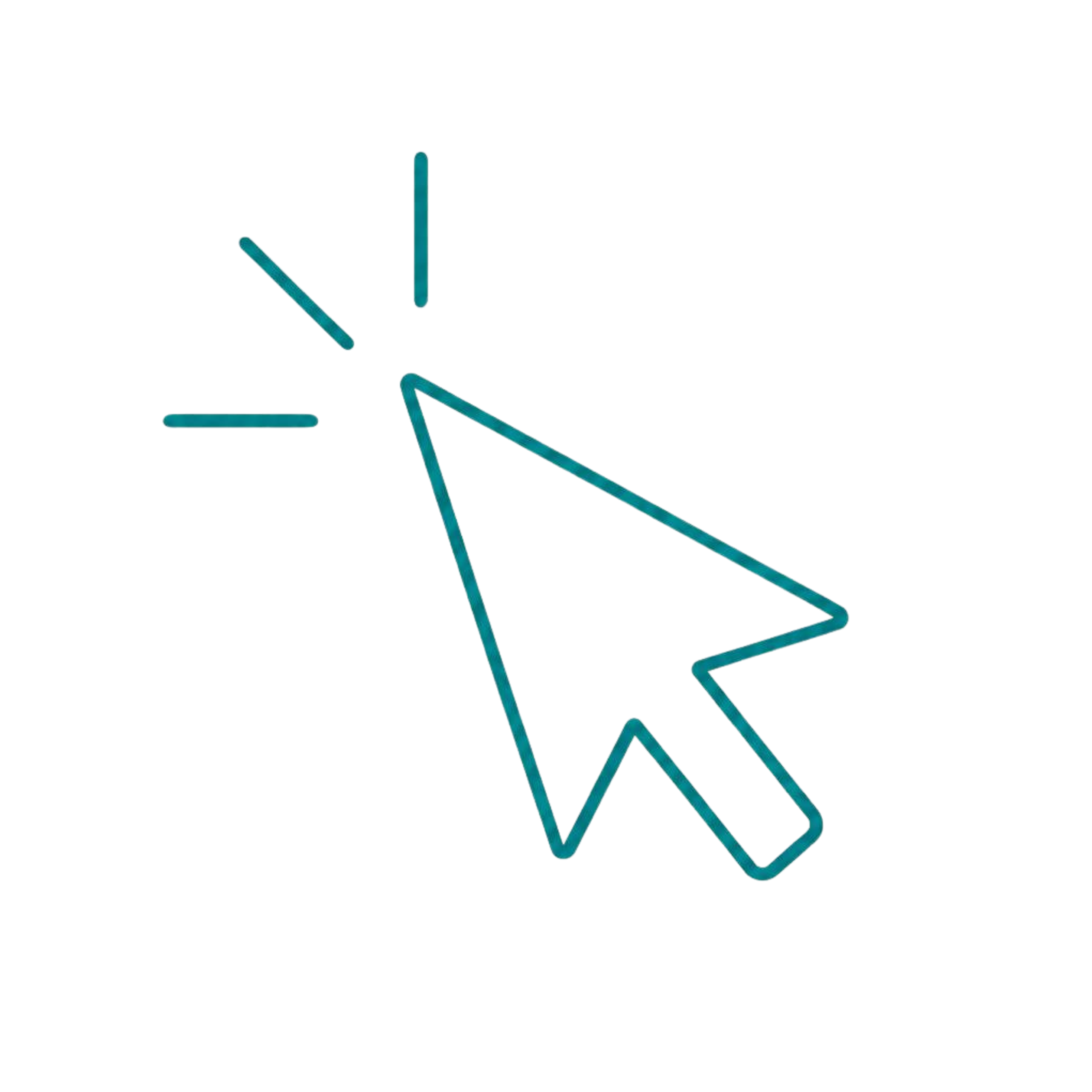 Cursor click icon representing a clear next step