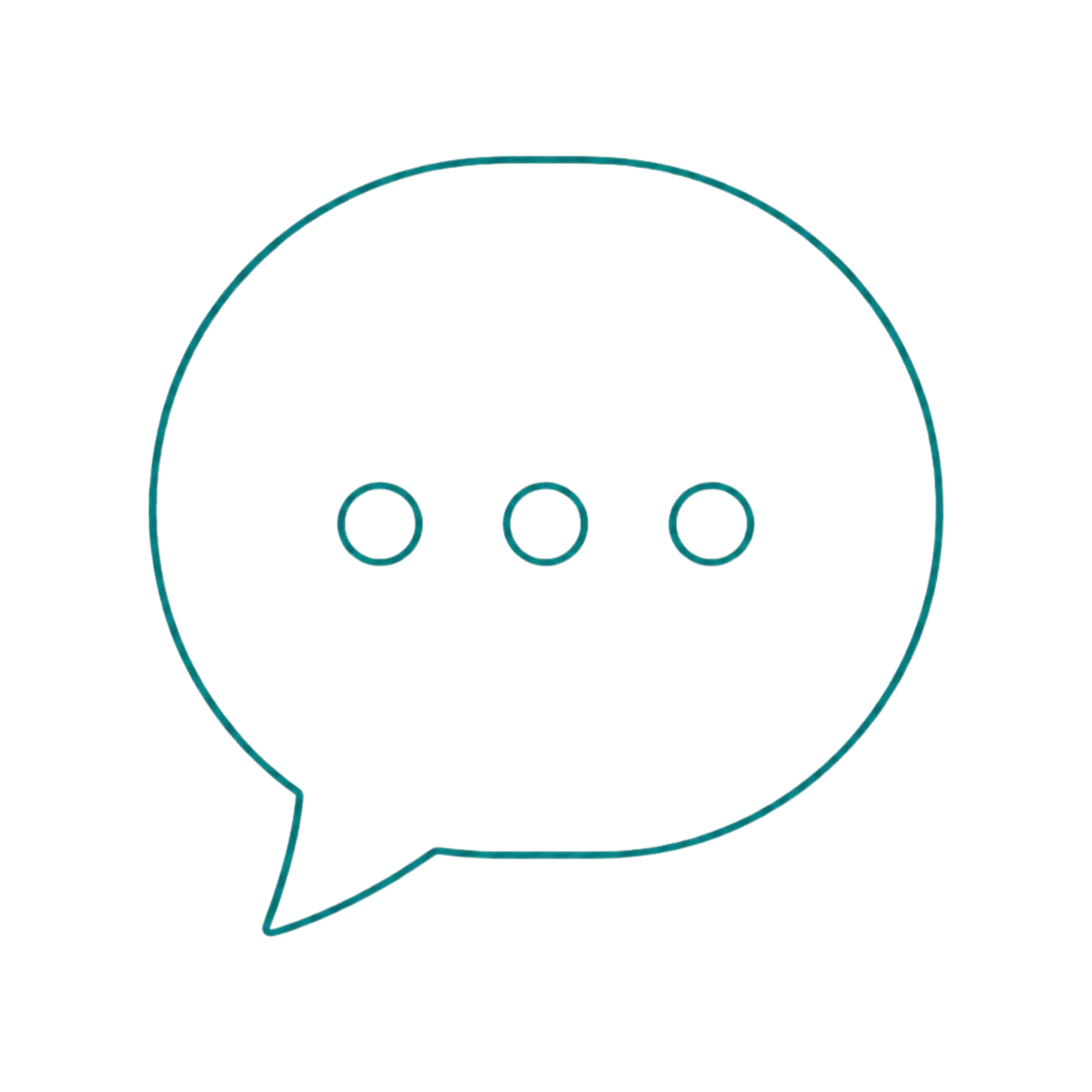 Speech bubble icon representing clear communication