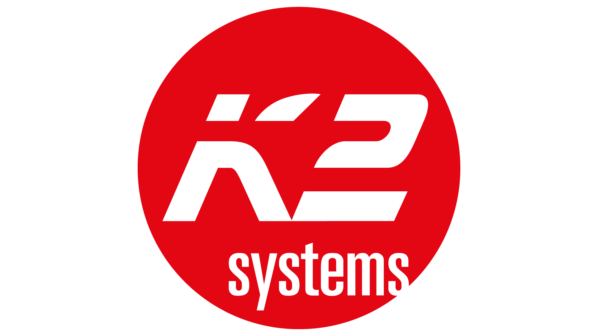 R2 Systems Logo mit rotem Hintergrund und weißen Buchstaben