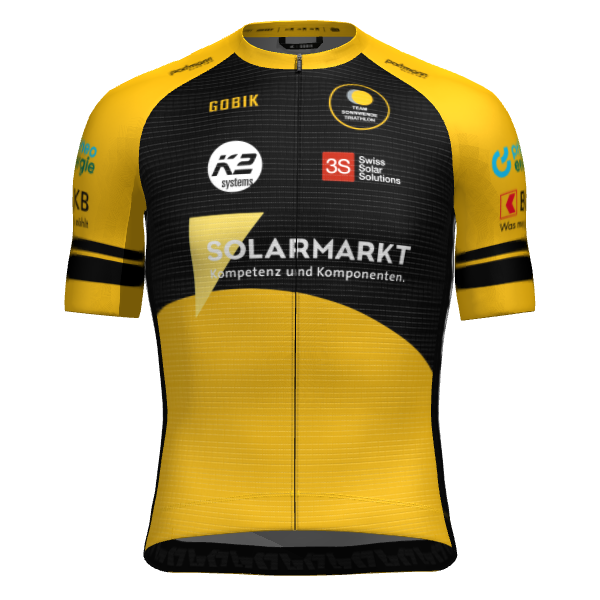Men yellow cycling jersey