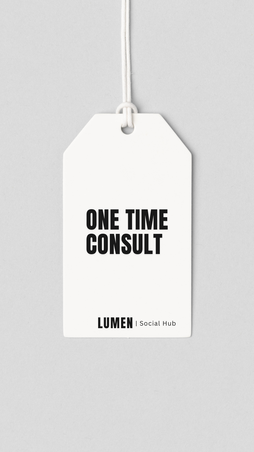 One time consultation