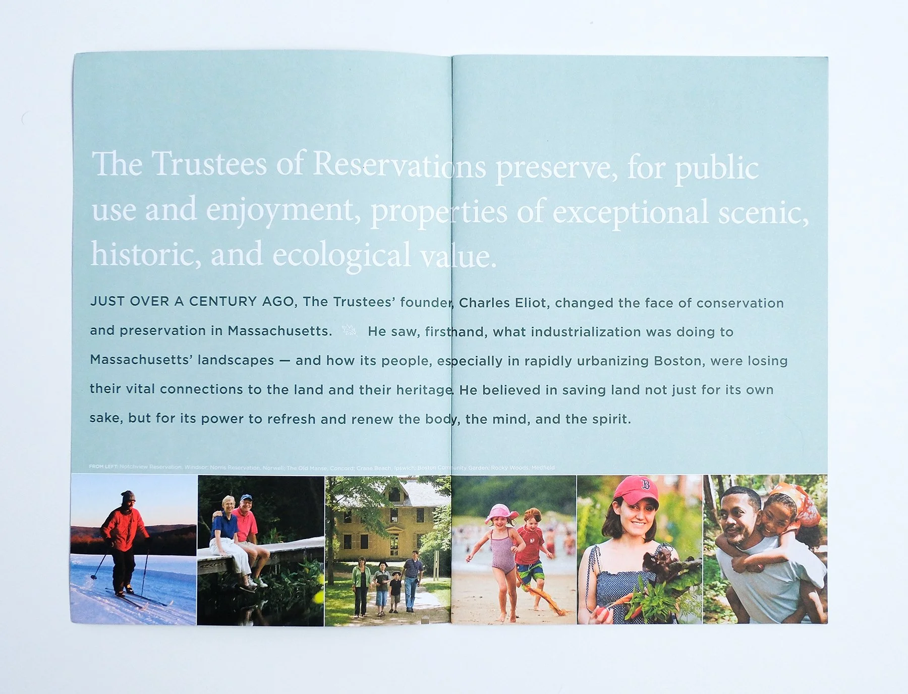 Interior spread of strategic plan