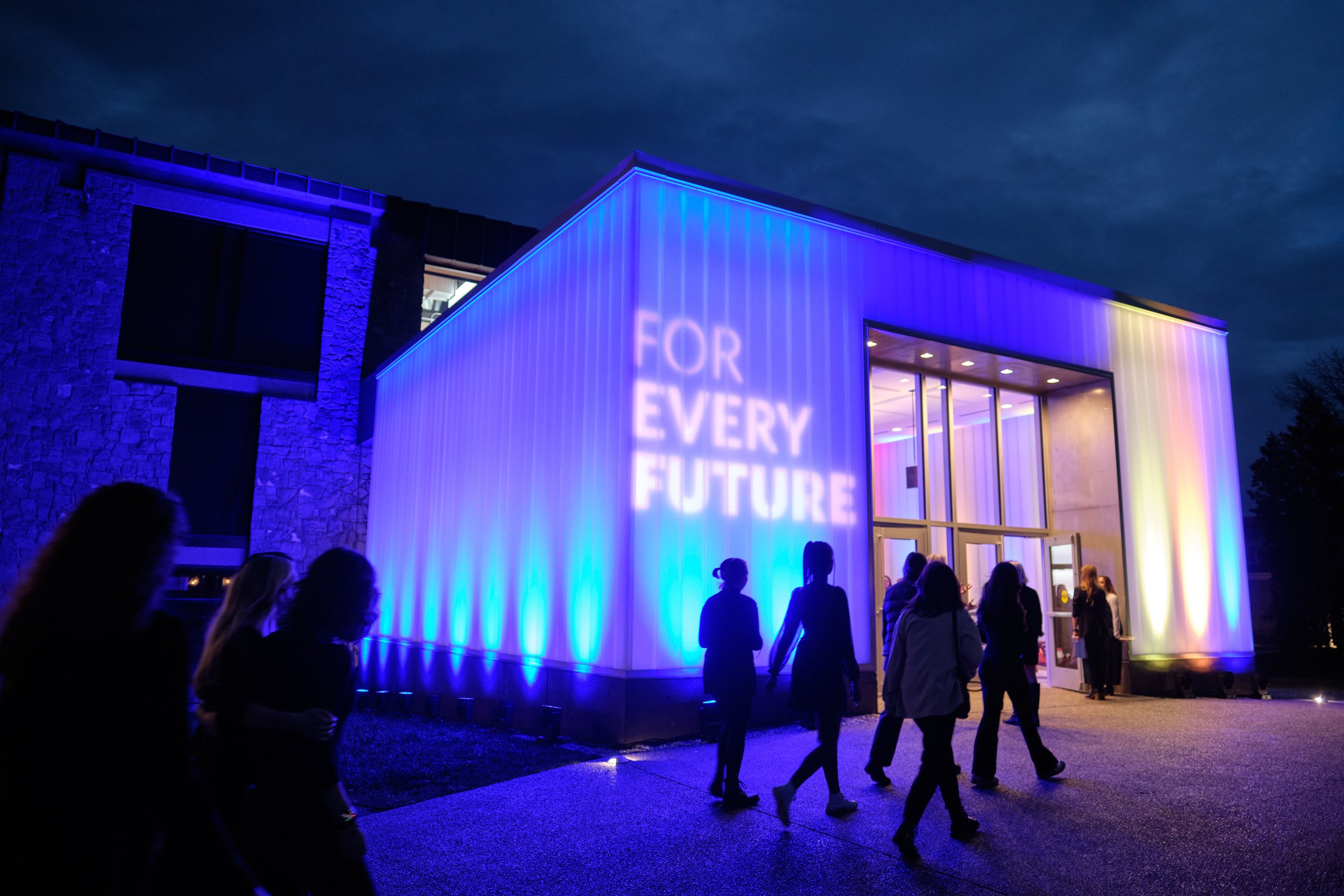 Campaign Kickoff with visual brand including typography and color bands