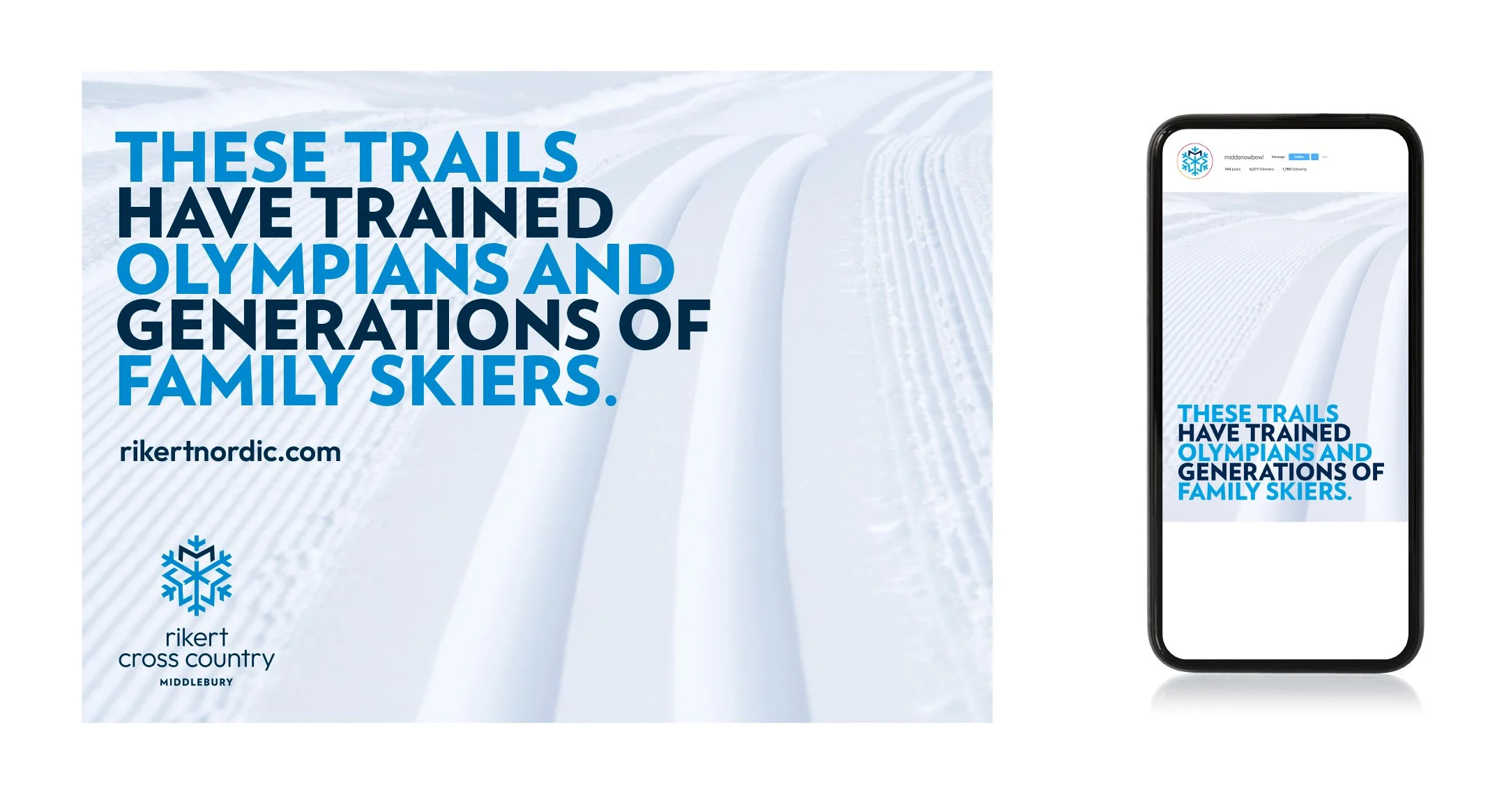 Magazine ad and social