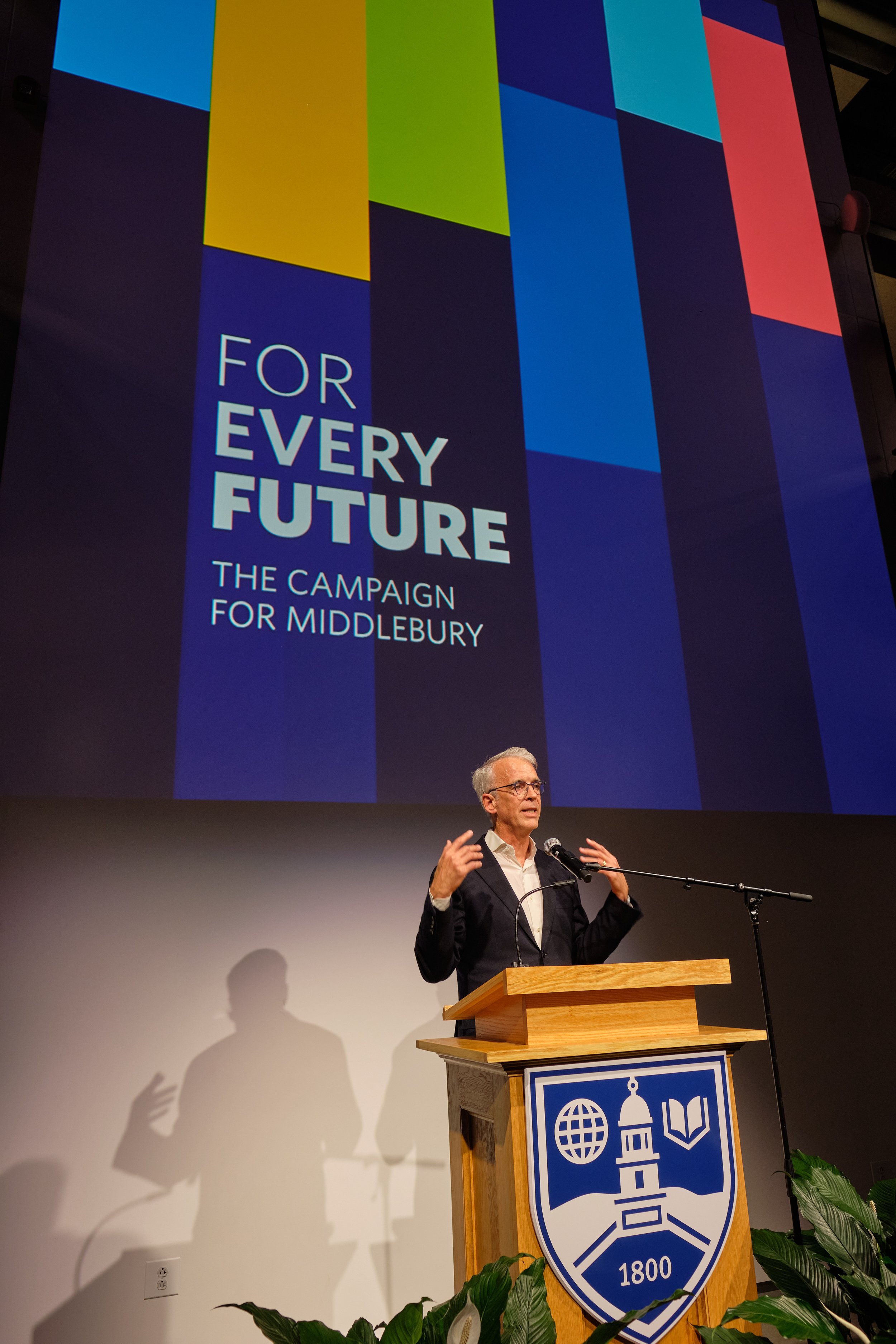 Digital backdrop for event speakers