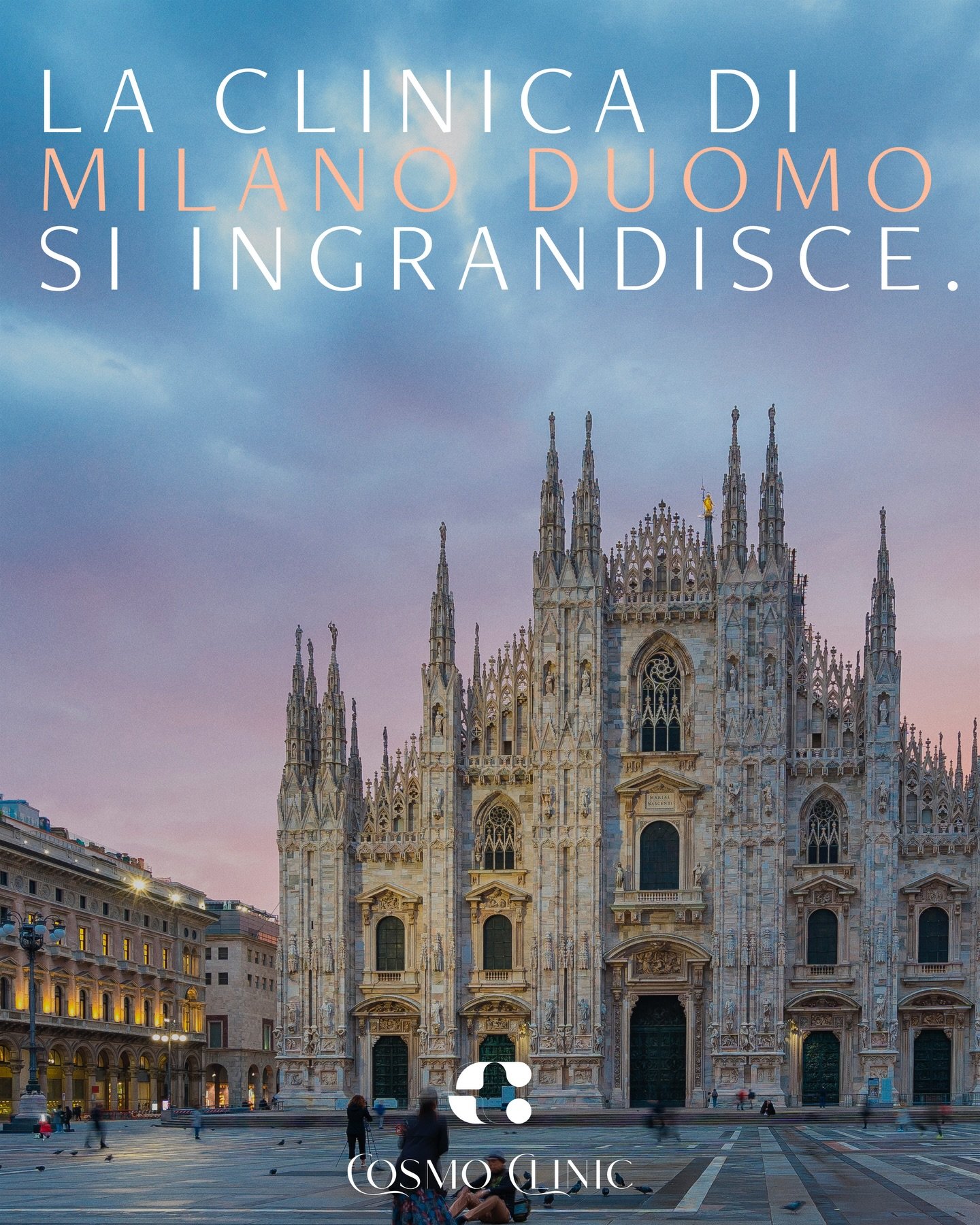 Cosmo Clinic inizia questo 2026 con una novit&agrave;:
la clinica di Milano Duomo si amplia.
Nuovi spazi, stessa filosofia:
tecnologie avanzate, ritmi calmi, cura autentica.

Pi&ugrave; spazio.
Stessa cura.✨

ti aspettiamo!