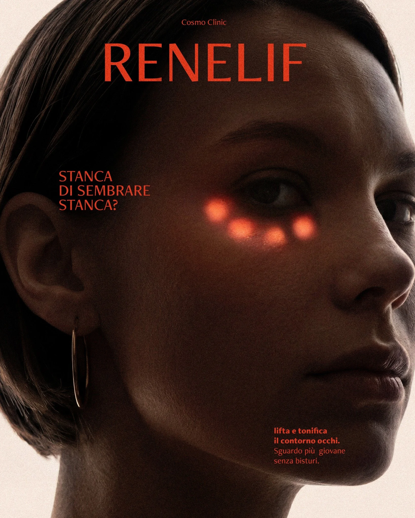 Il contorno occhi &egrave; la prima cosa che gli altri notano. E spesso, la prima che trascuriamo.

Renelif combina LED, micro-vibrazione e termoterapia. Borse, occhiaie, rughe sottili &mdash; trattati in profondit&agrave;, anche a casa tua.

Tecnolo