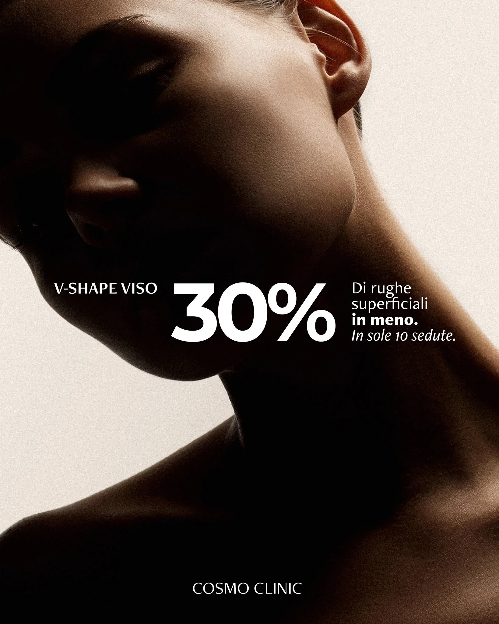 &minus;30% di rughe superficiali. 10 sedute. Non un filtro. Un dato.

Il V-Shape Viso agisce in profondit&agrave; &mdash; tonifica, drena, ridefinisce. Ovale pi&ugrave; sodo, pelle pi&ugrave; compatta, rughe ridotte seduta dopo seduta.

I numeri parl