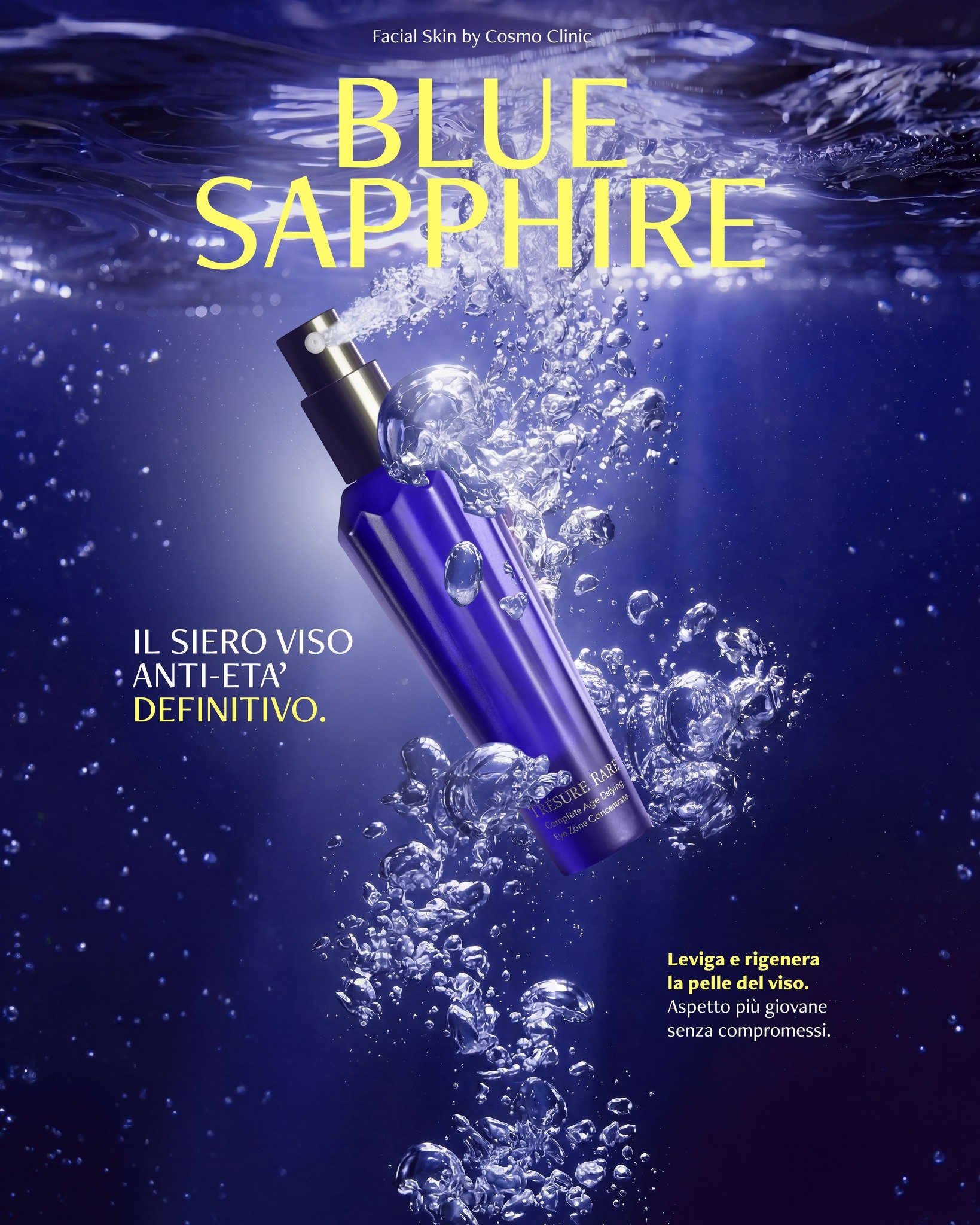 La tua pelle merita pi&ugrave; di una promessa.

Blue Sapphire &egrave; il siero anti-et&agrave; di nuova generazione che combatte rughe, rilassamento cutaneo, linee sottili e secchezza &mdash; in profondit&agrave;, a rilascio graduale.

Arricchito c