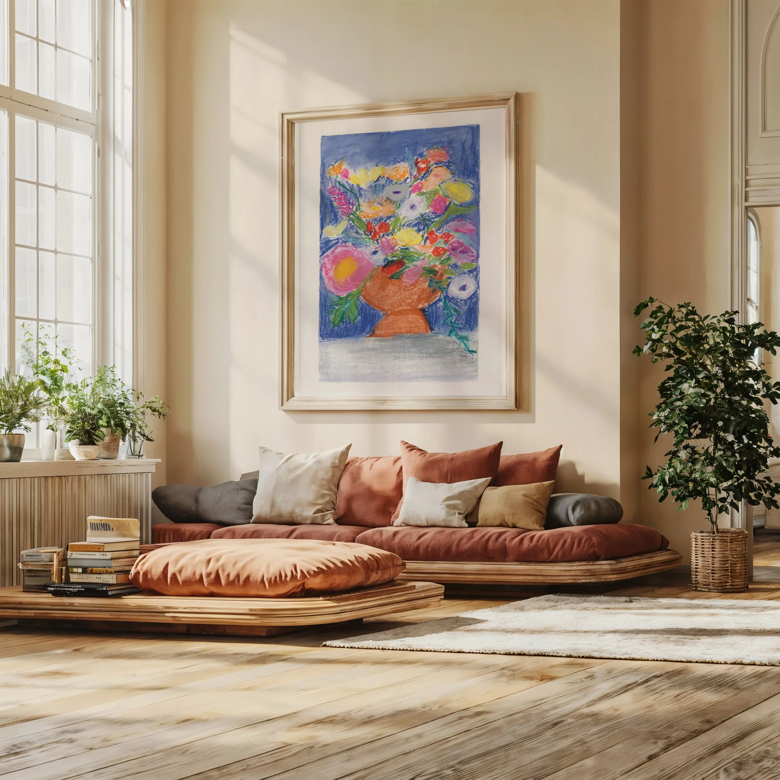 Gathering of Flowers Fine Art Print 