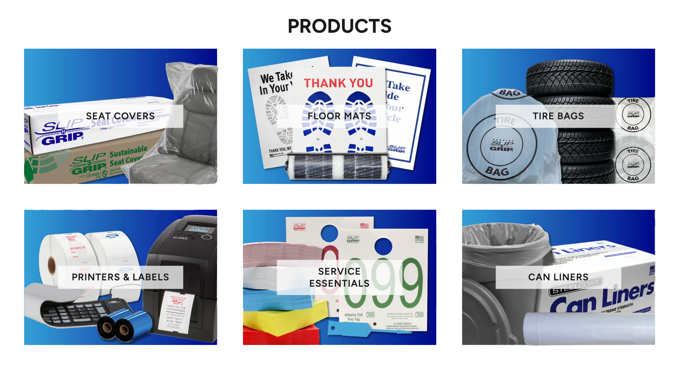 Products Overview  (Slip-N-Grip Home Page)