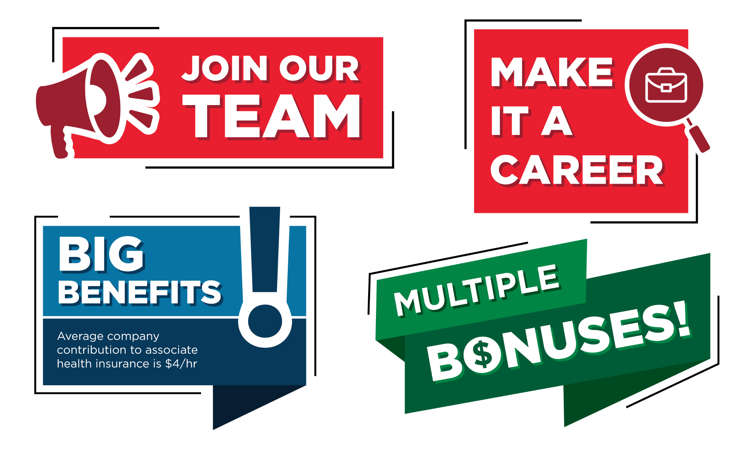 Careers Callout Graphics (Petoskey Plastics Careers Page)