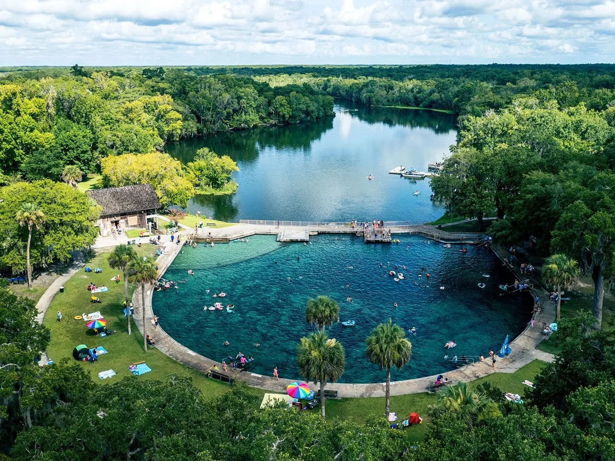 De Leon Springs State Park, accessible by boat from Highland Park Fish Camp.