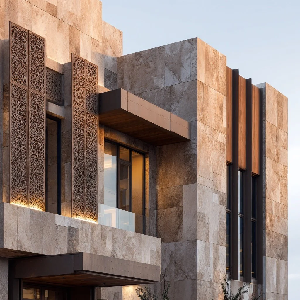 Outside facade of an apartment building