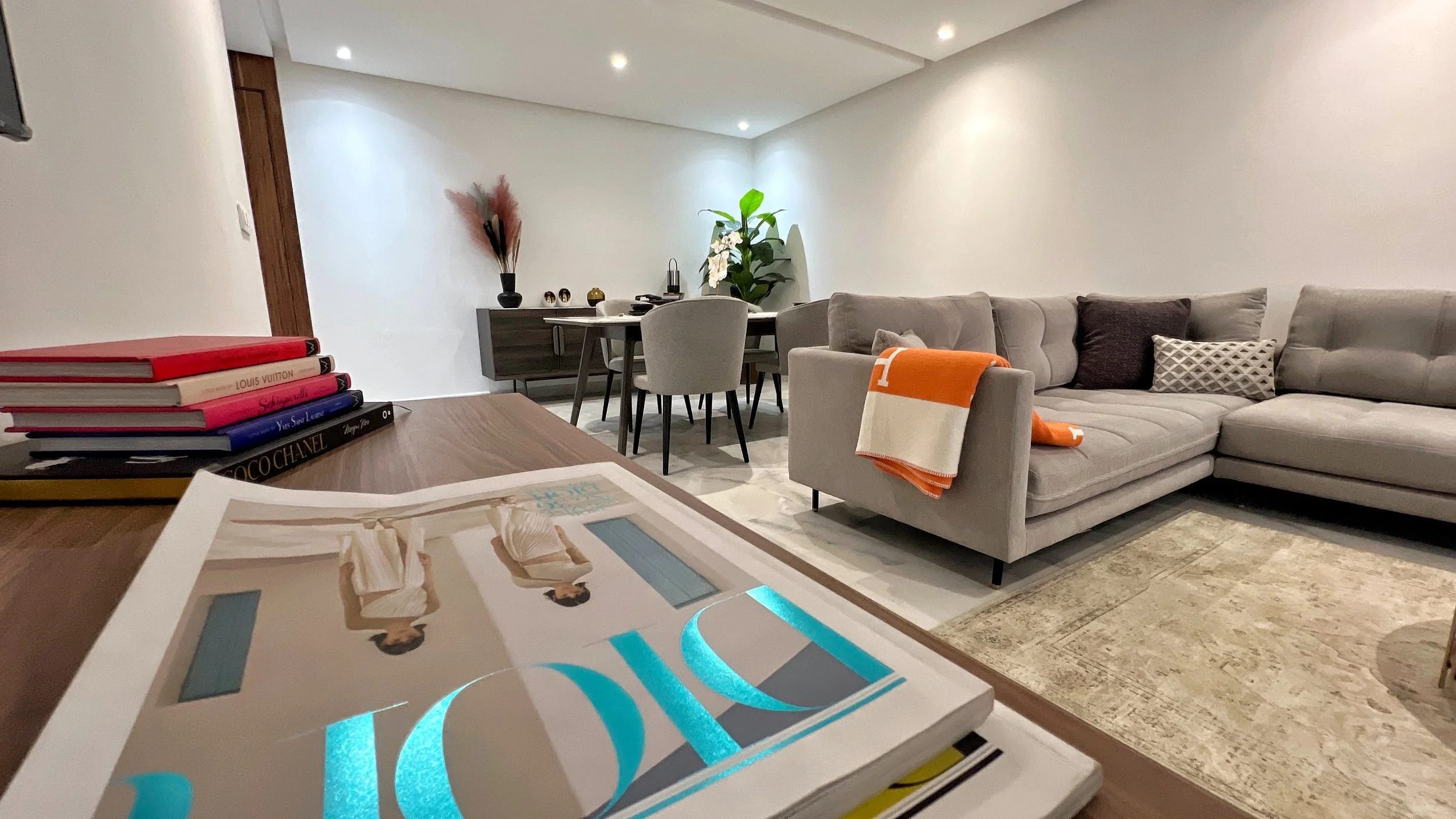 Living Room and Eating Area