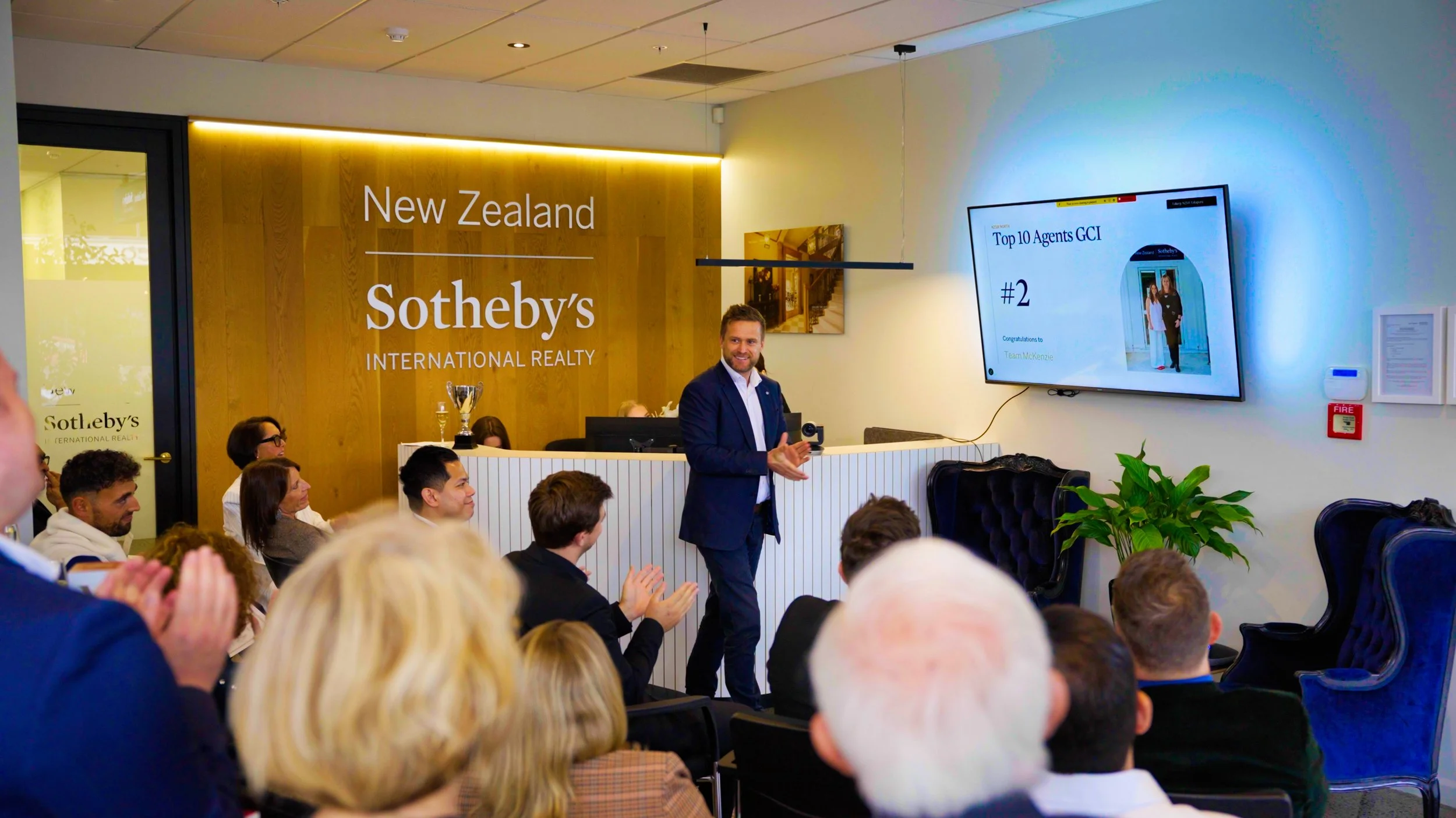 Ben Macky celebrating team success at New Zealand Sotheby’s International Realty North, demonstrating how strong culture, leadership, and vision create extraordinary results.