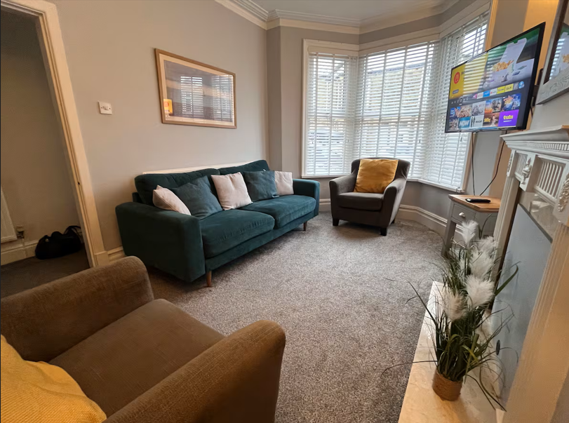 Comfortable lounge in Morecambe contractor accommodation