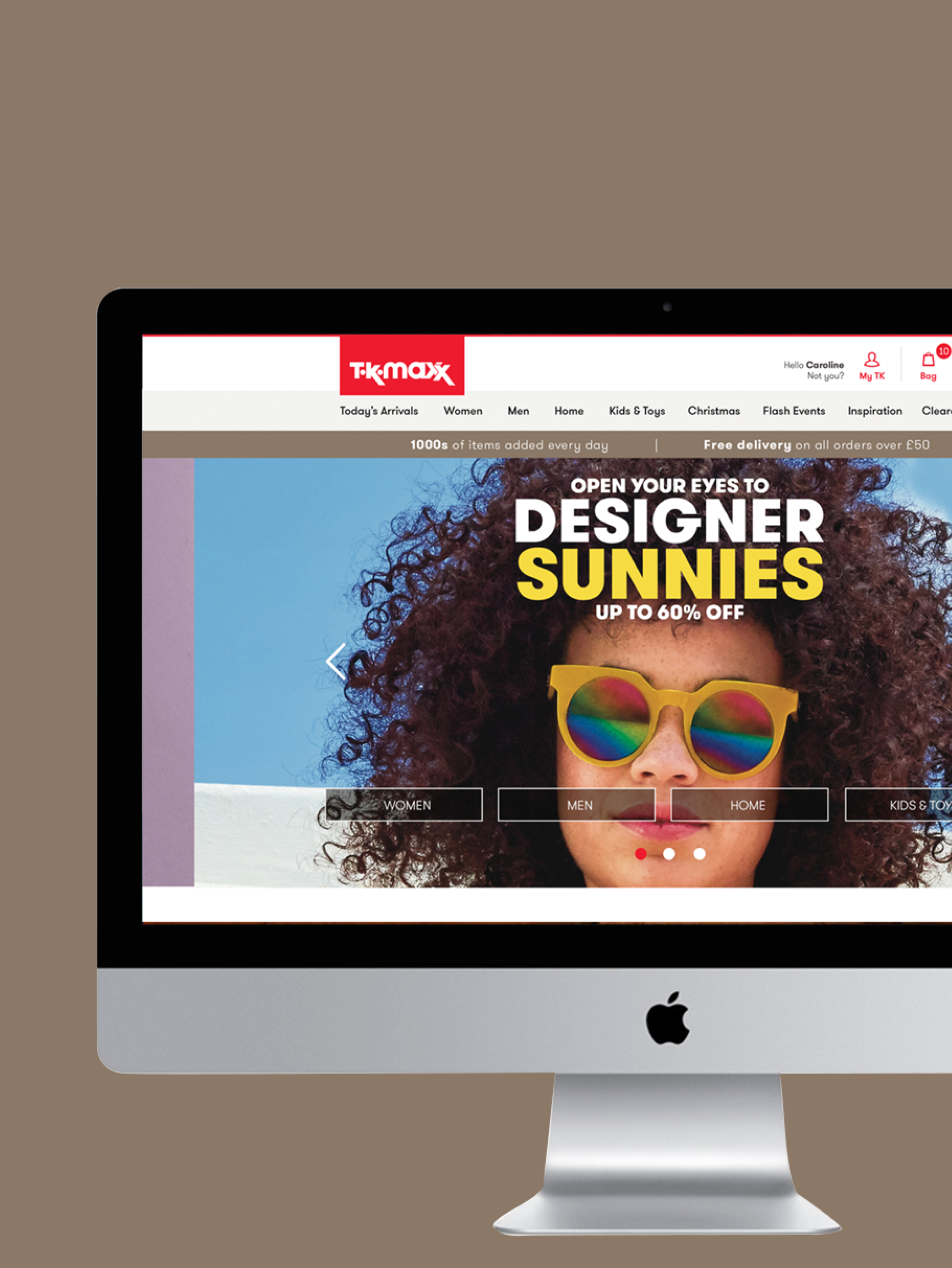 Website Redesign, TK Maxx