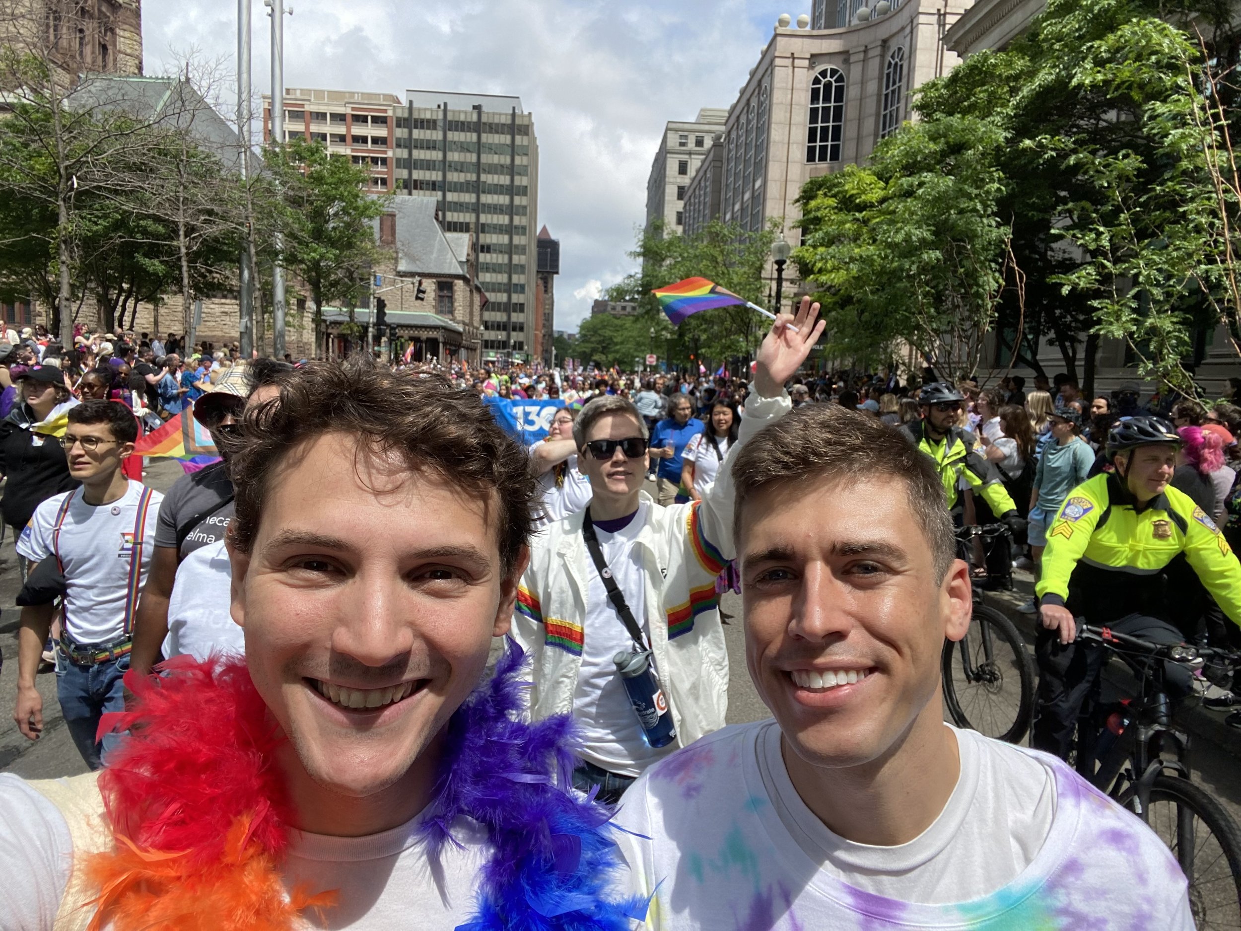 Daniel and Michael at the Pride Parade